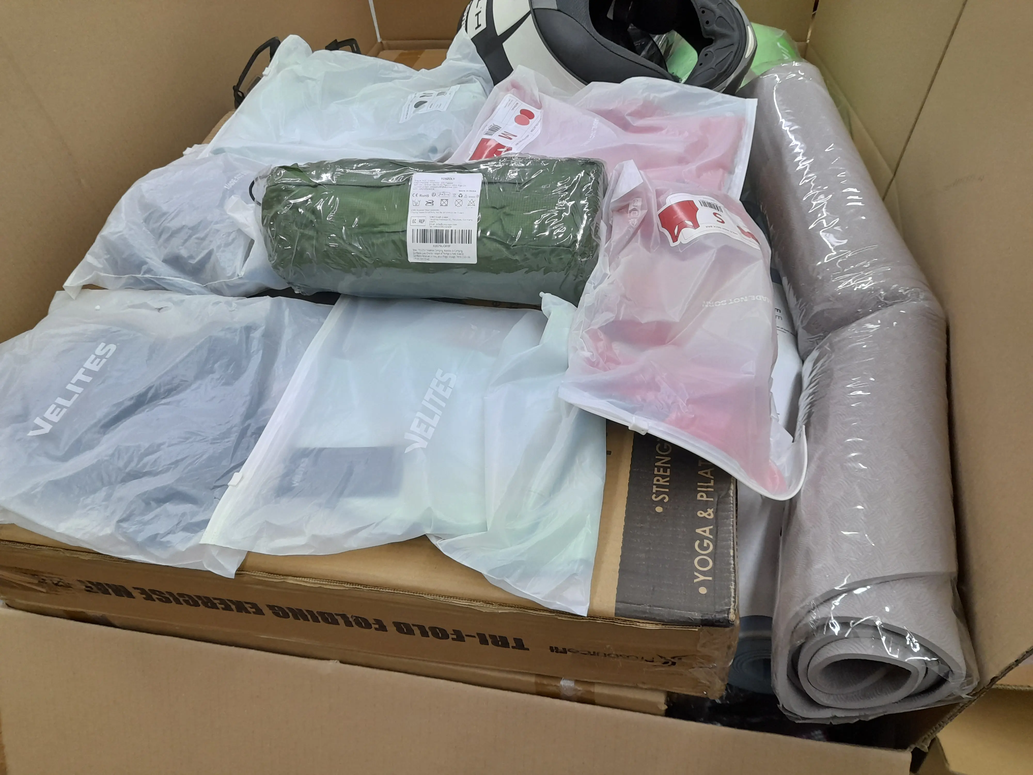 Velites Taschen, Yogamatten, Helm