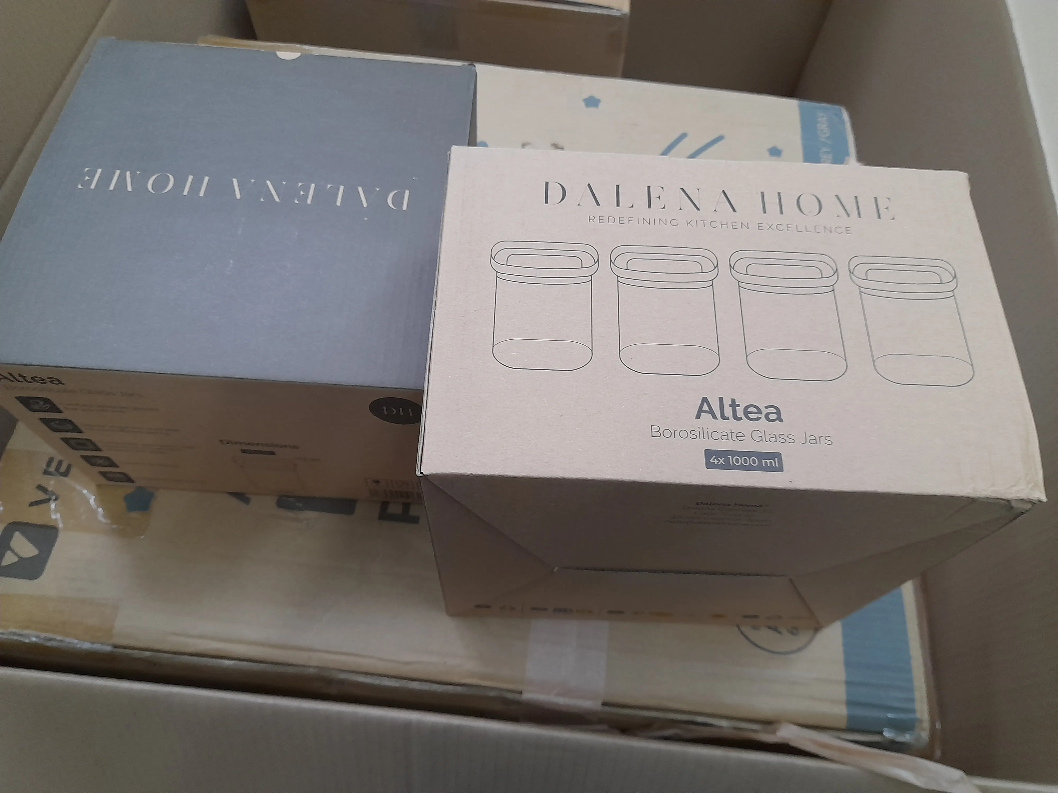 4x Dalena Home Glasbehälter