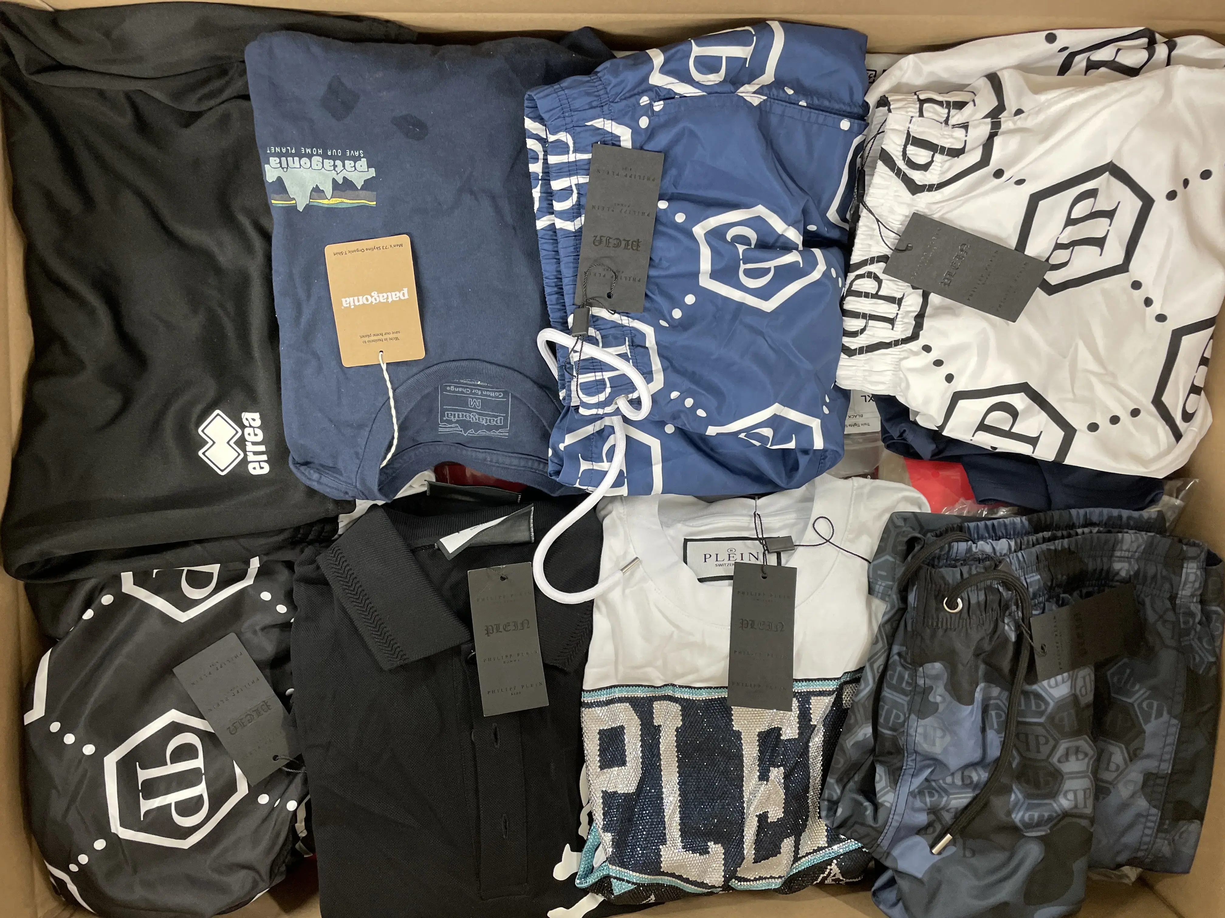 Patagonia, Errea, Plein Clothing and more