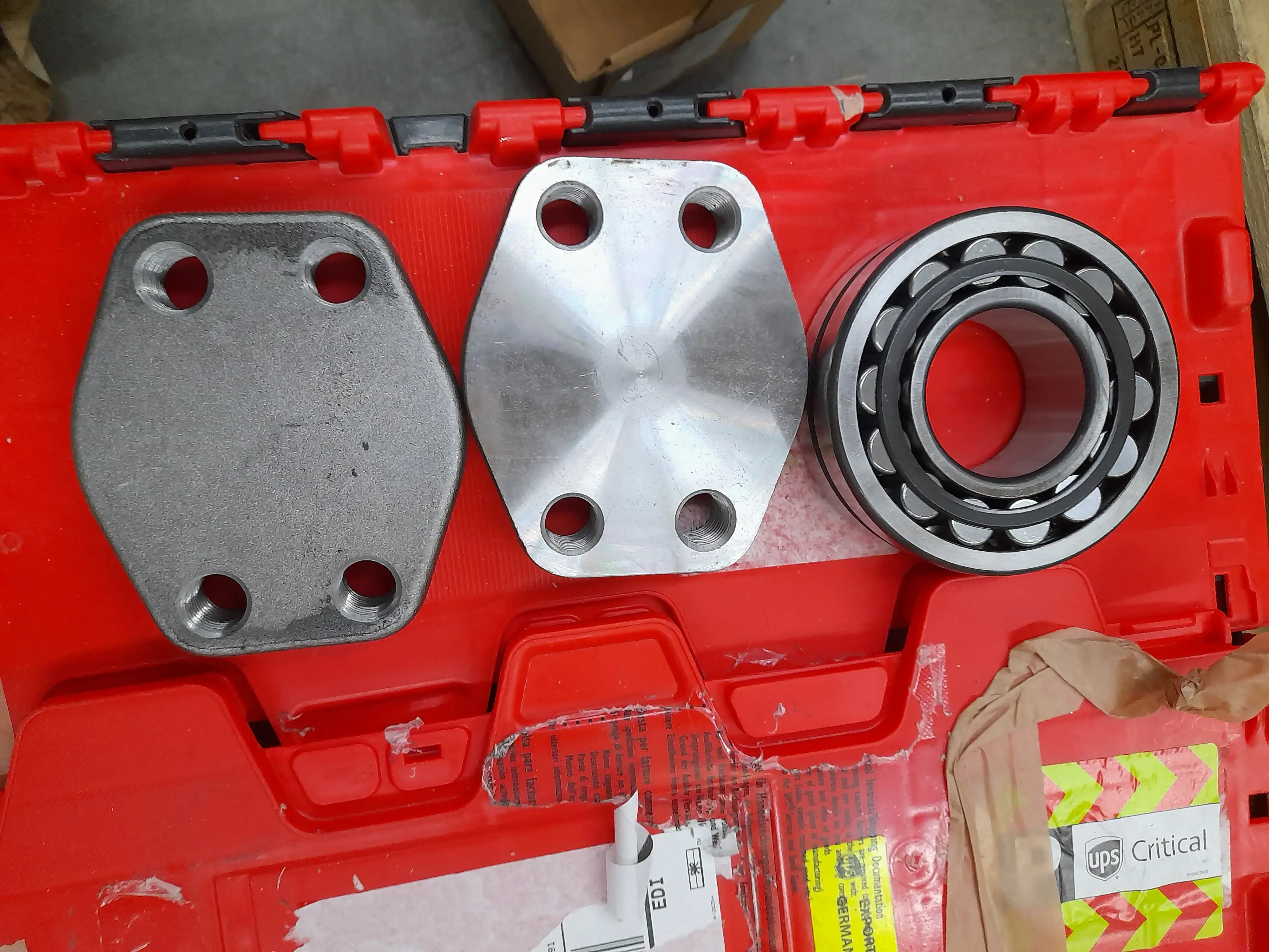 1x Lager, Metallplatten