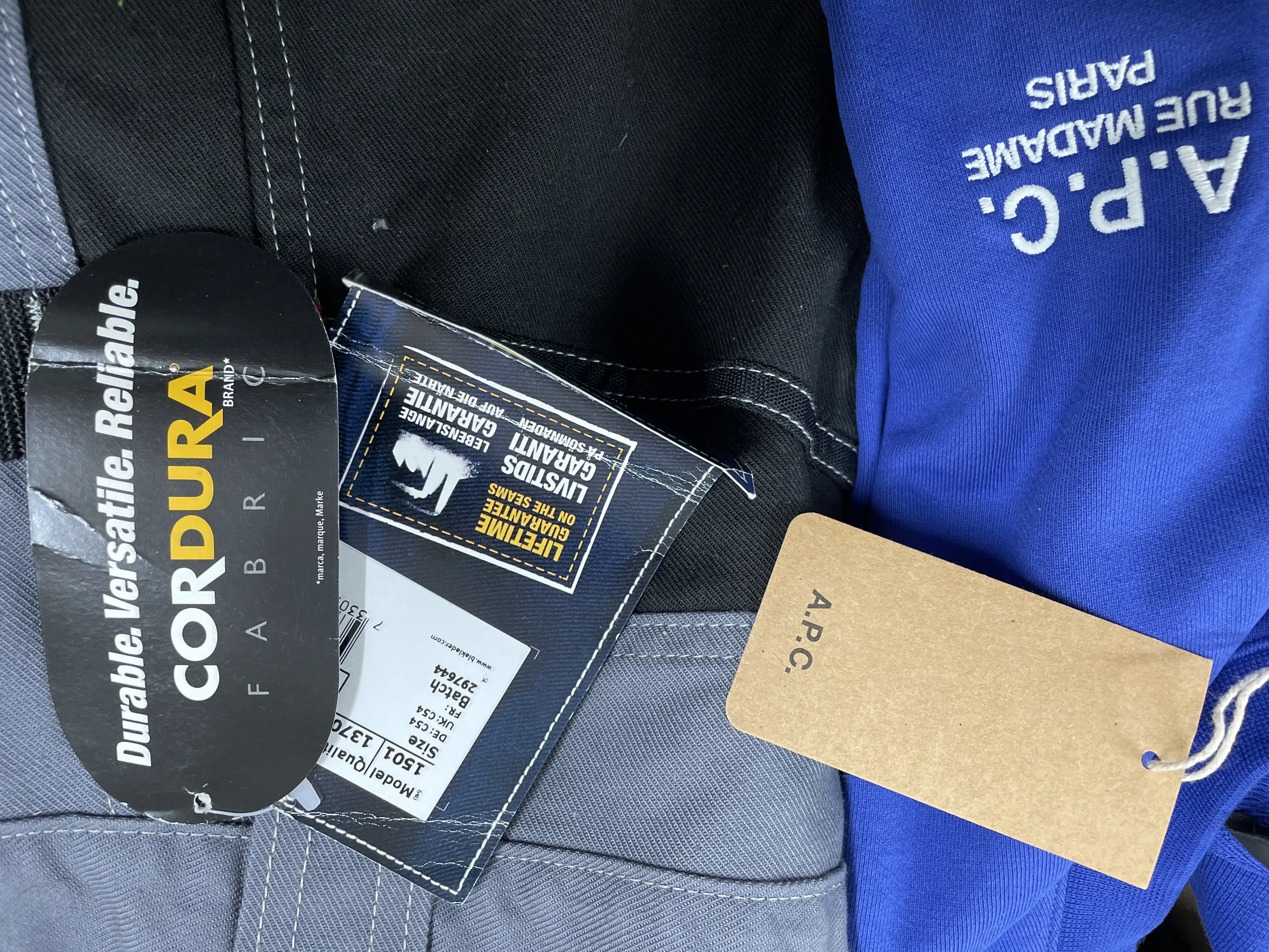 Brands - A.P.C & CORDURA