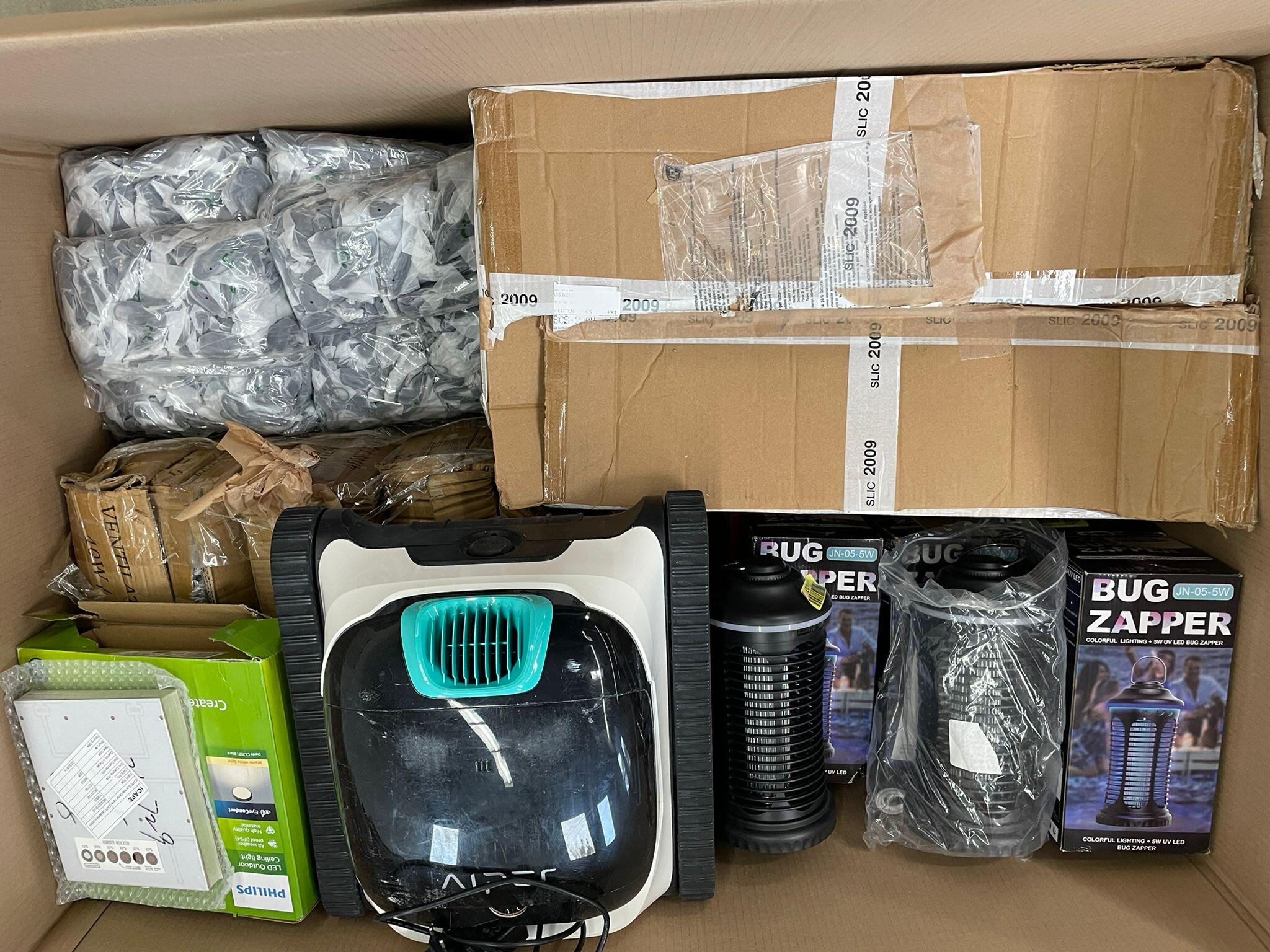 Insektenvernichter, Staubsauger, Lichtpanel und mehr