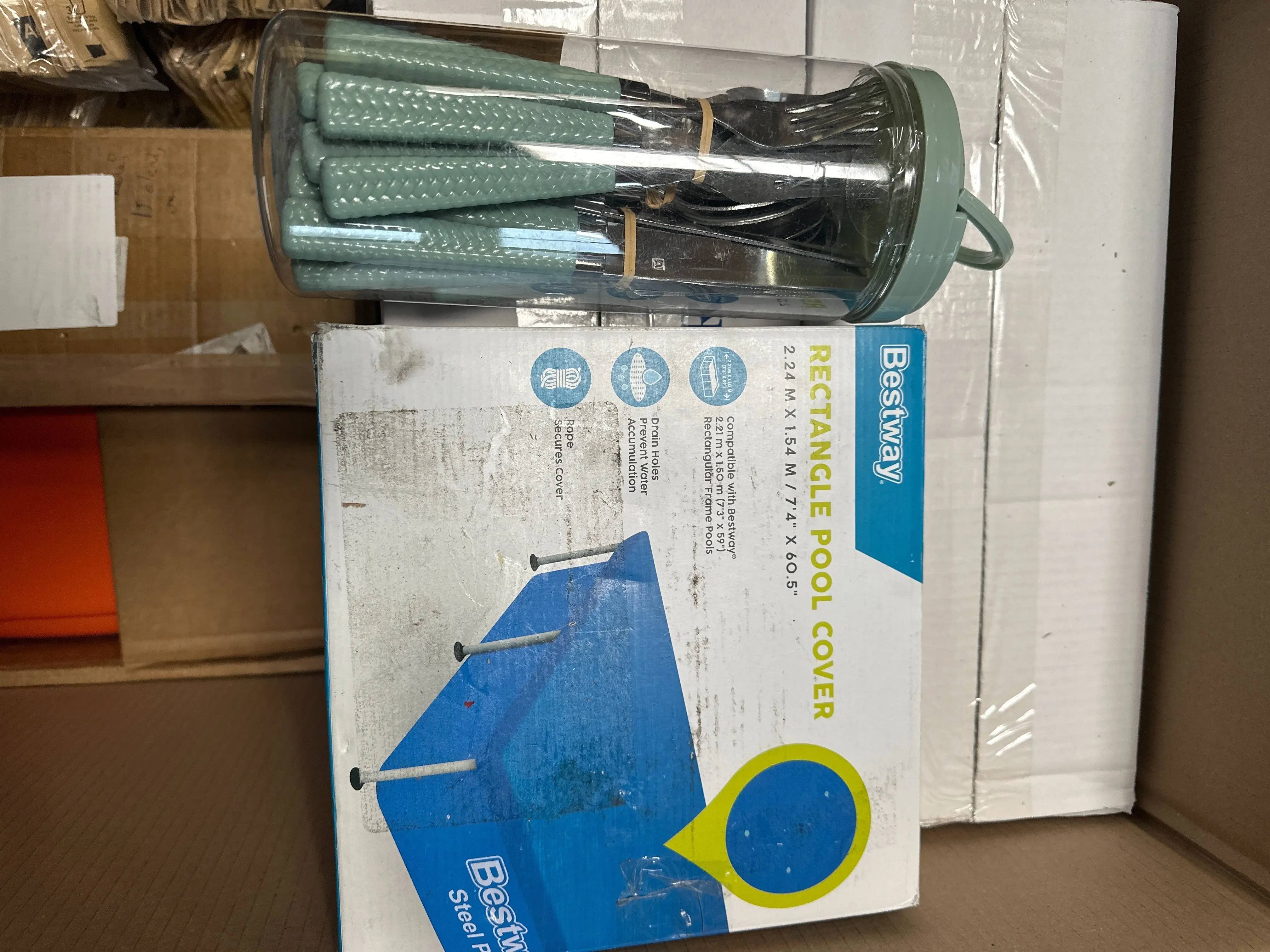 Bestway Poolabdeckung, Utensilien-Set