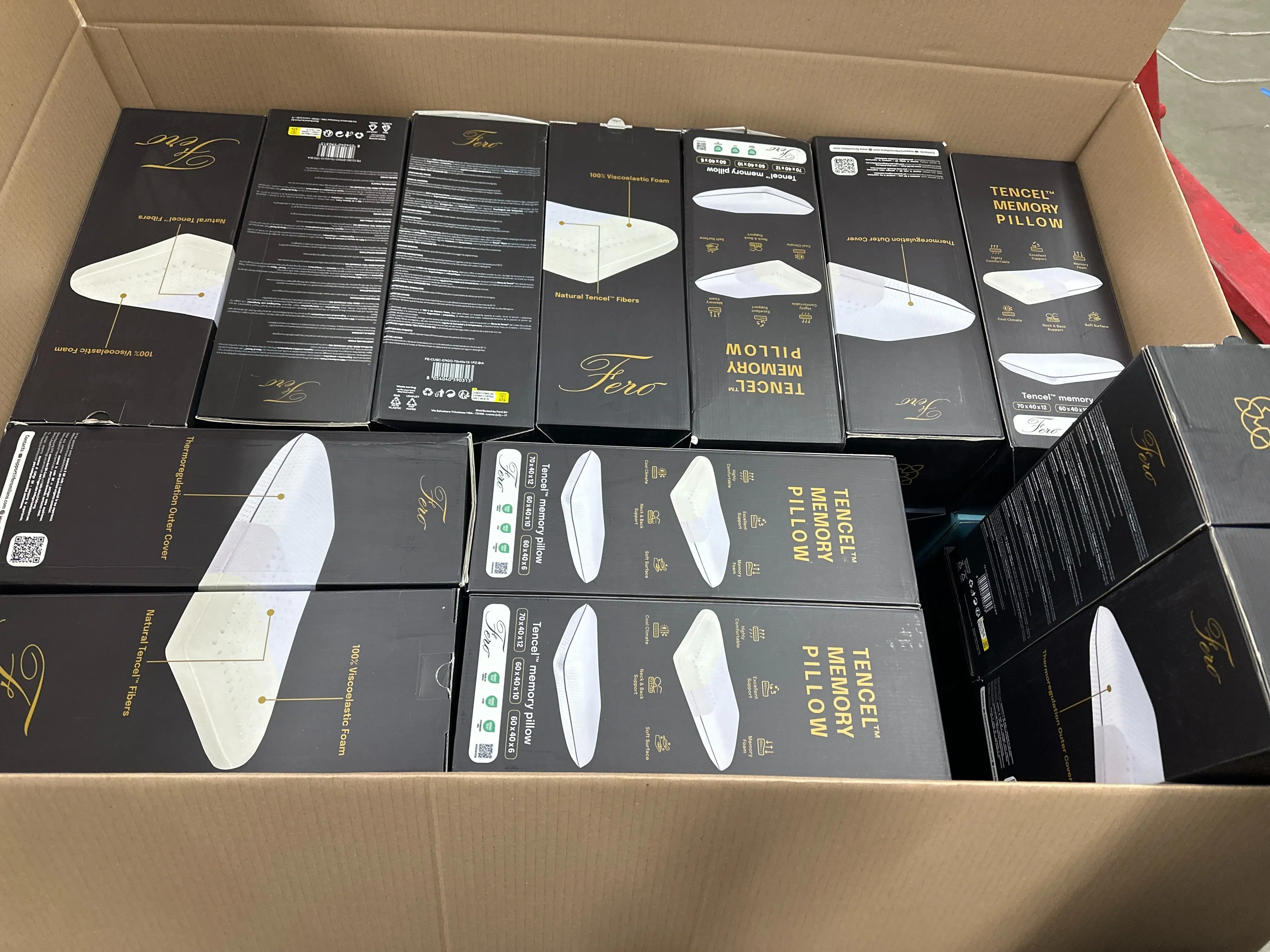 16x Fero Tencel Memory Kissen