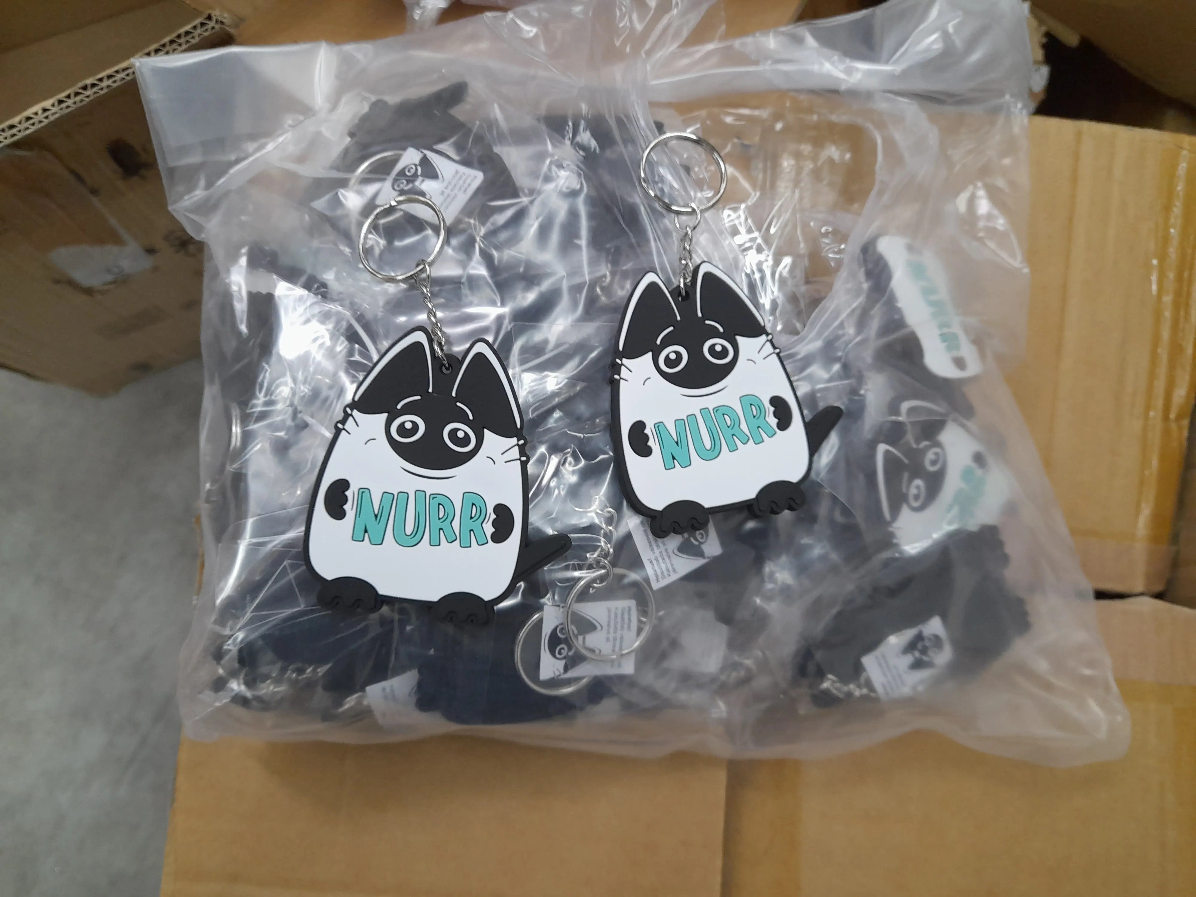 8er-Packung Nurr-Schlüsselanhänger