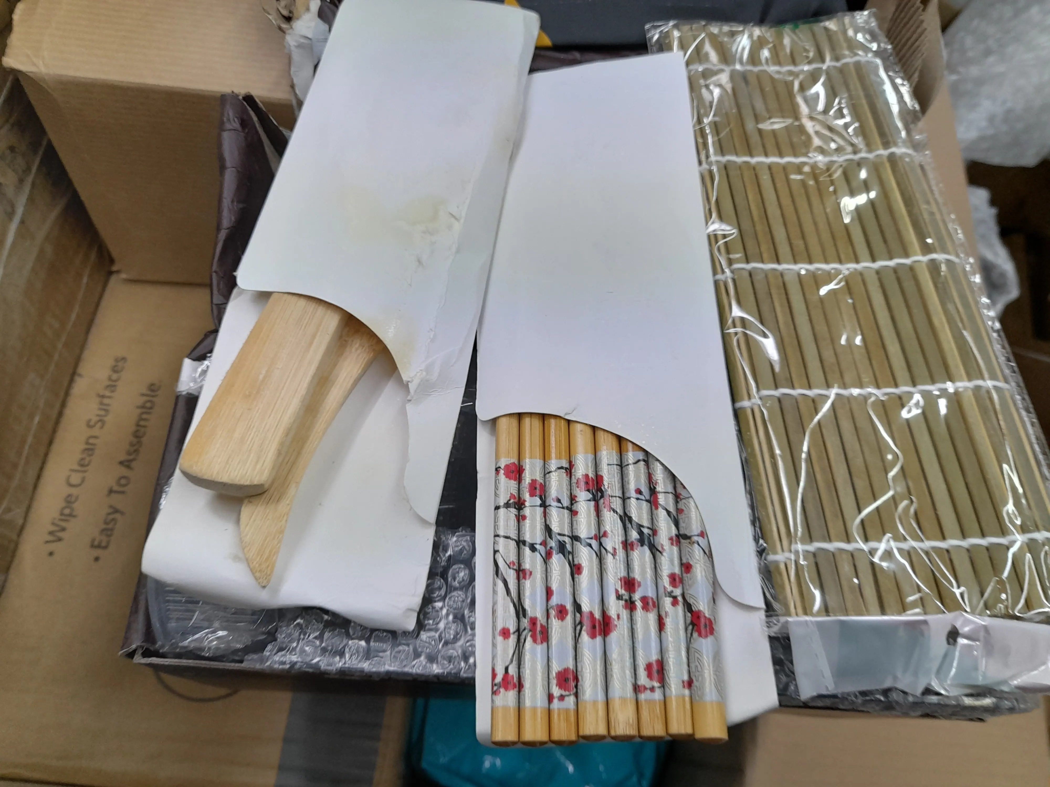 6 Essstäbchen, Bambusbesteck und mehr