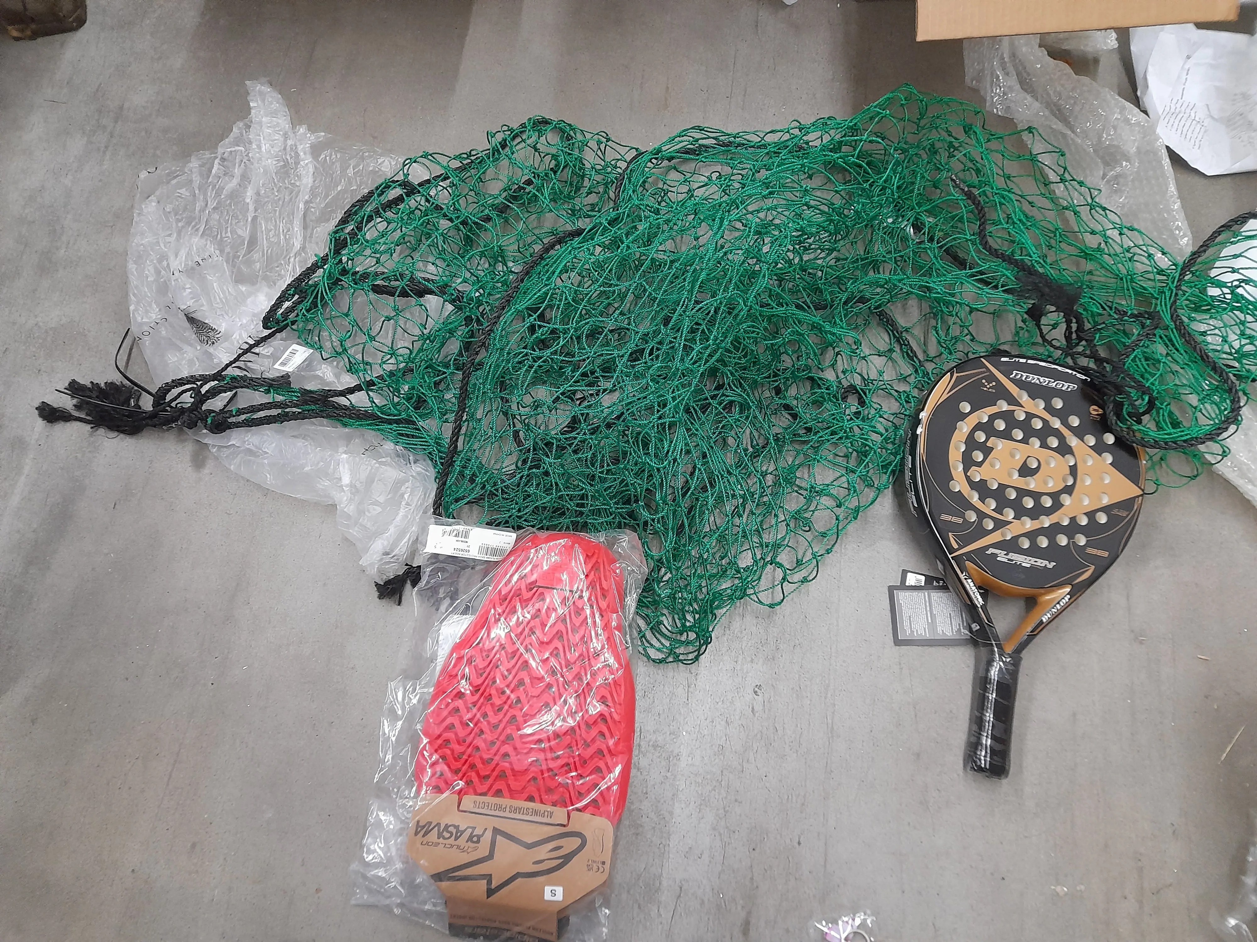 Schläger, Schutzausrüstung, Netz