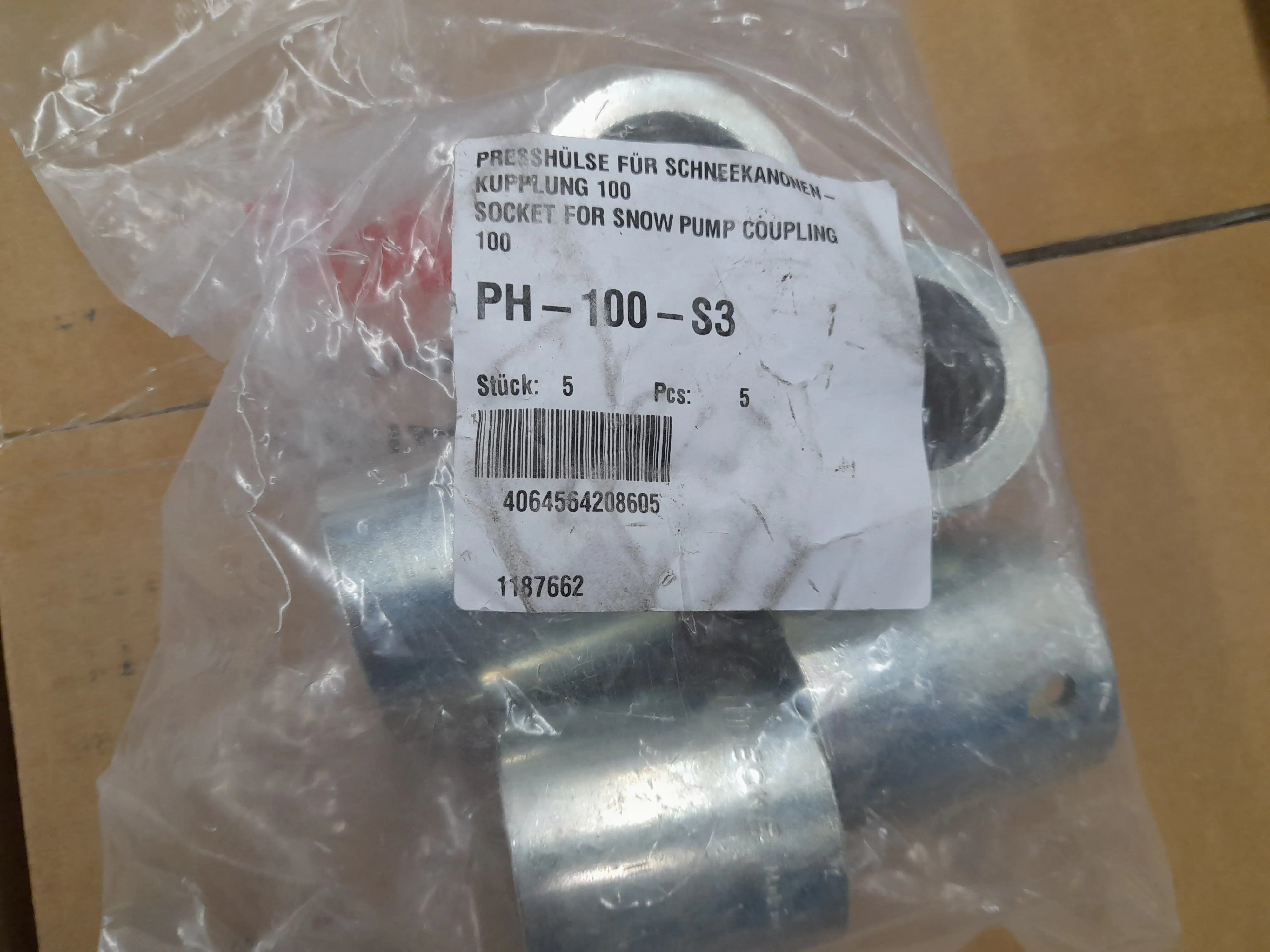 5x Sockets for pump coupling