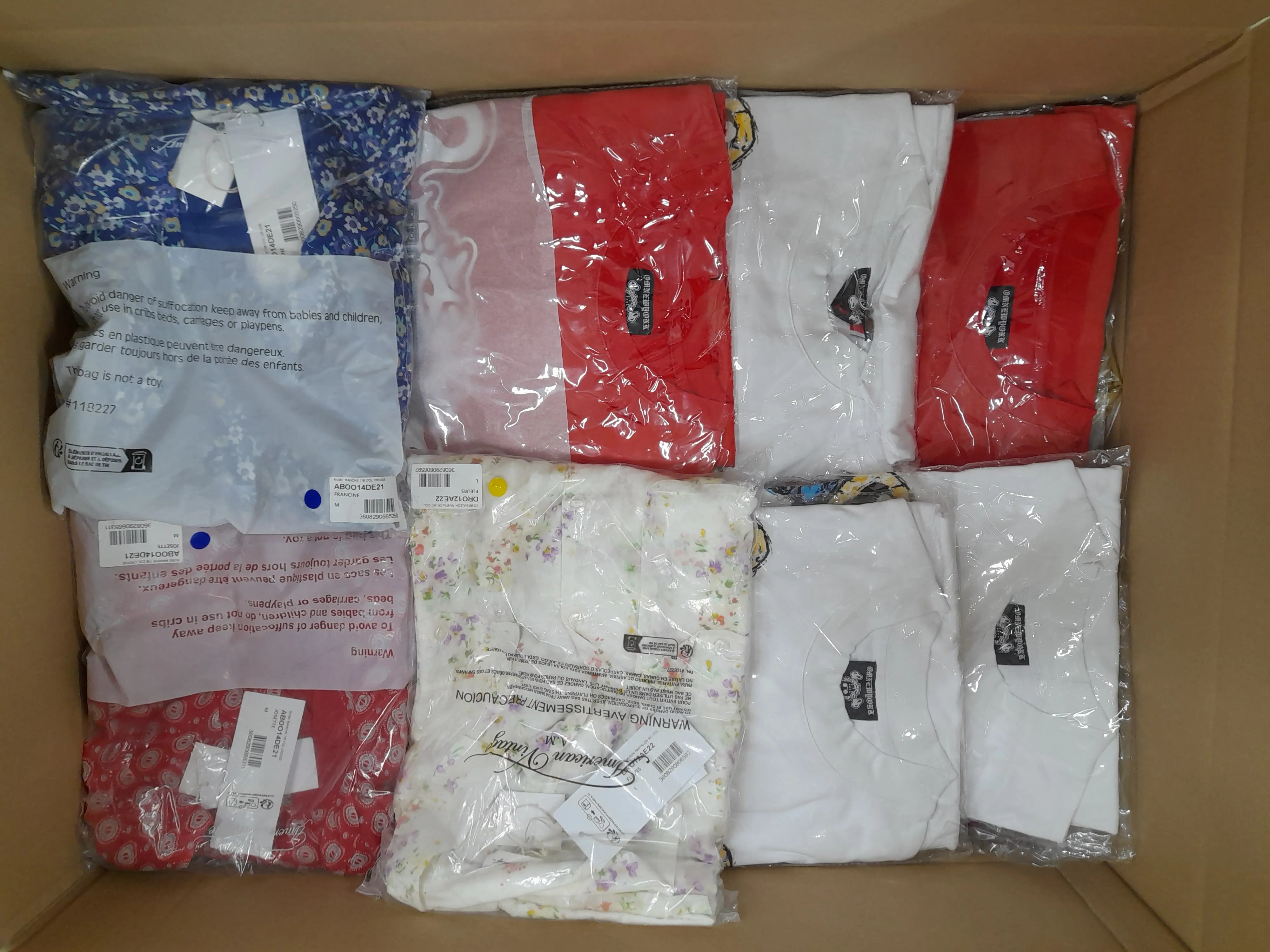 8x (T-Shirts, Kleider und mehr)