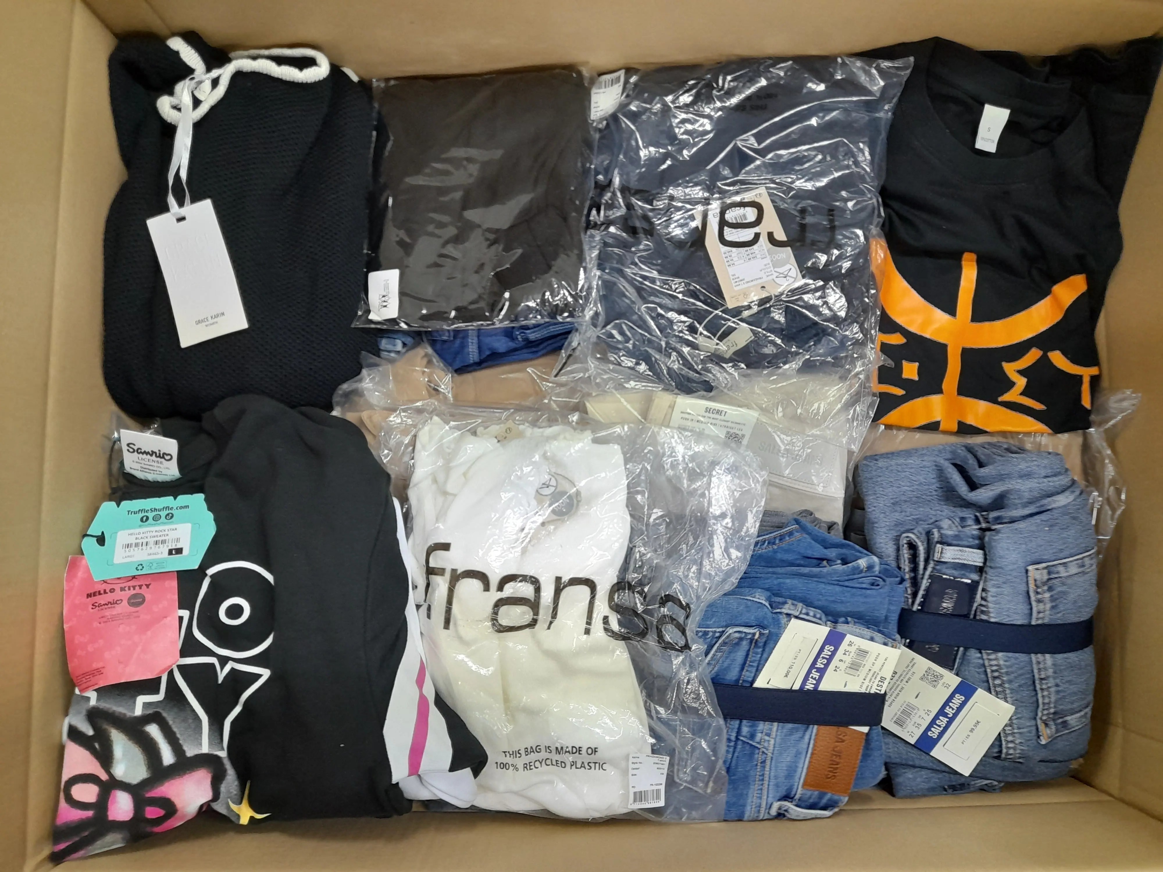 8x Jeans, Hemden, Pullover und mehr