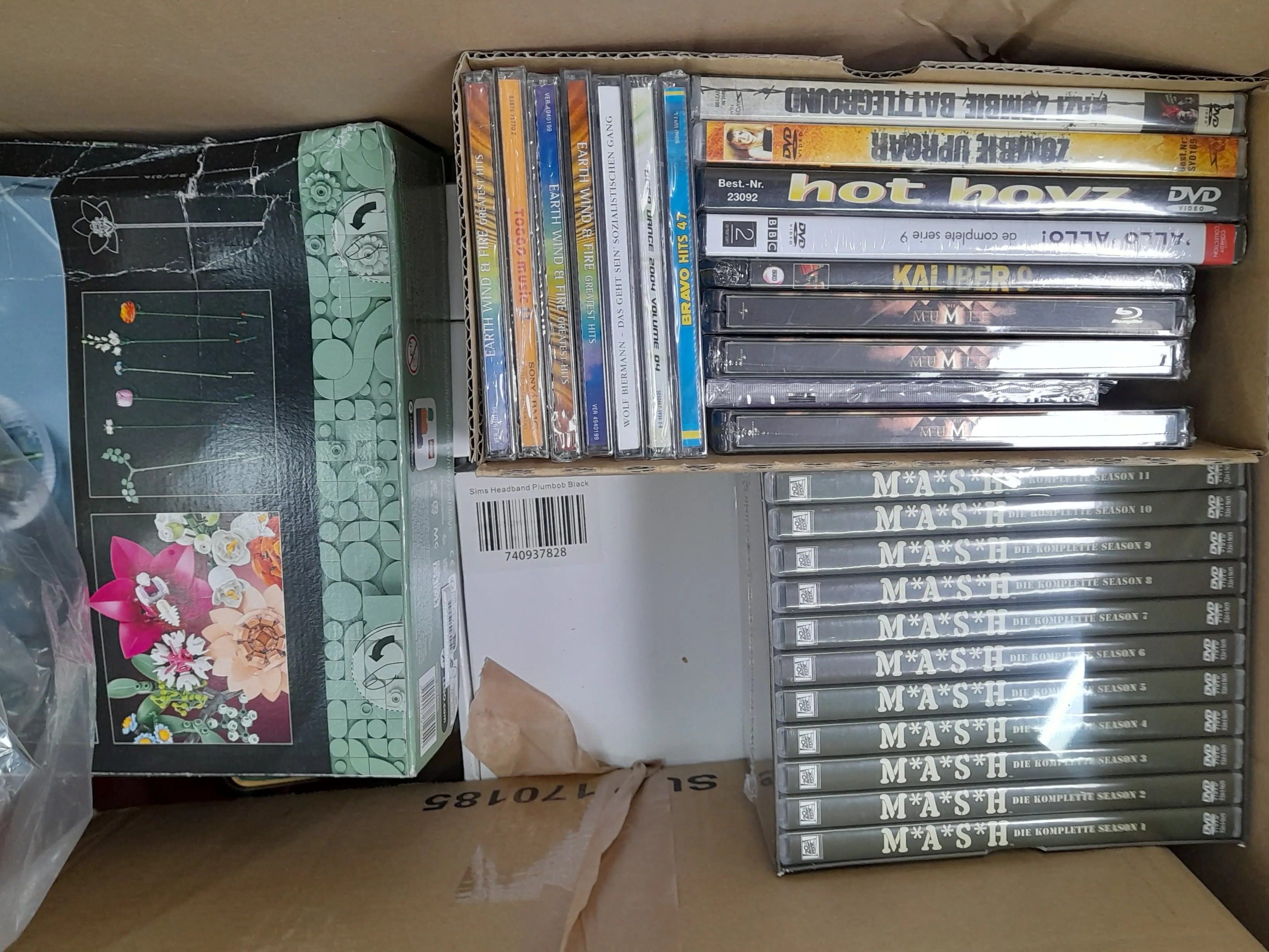 27x (DVDs, CDs, Vasenset und mehr)