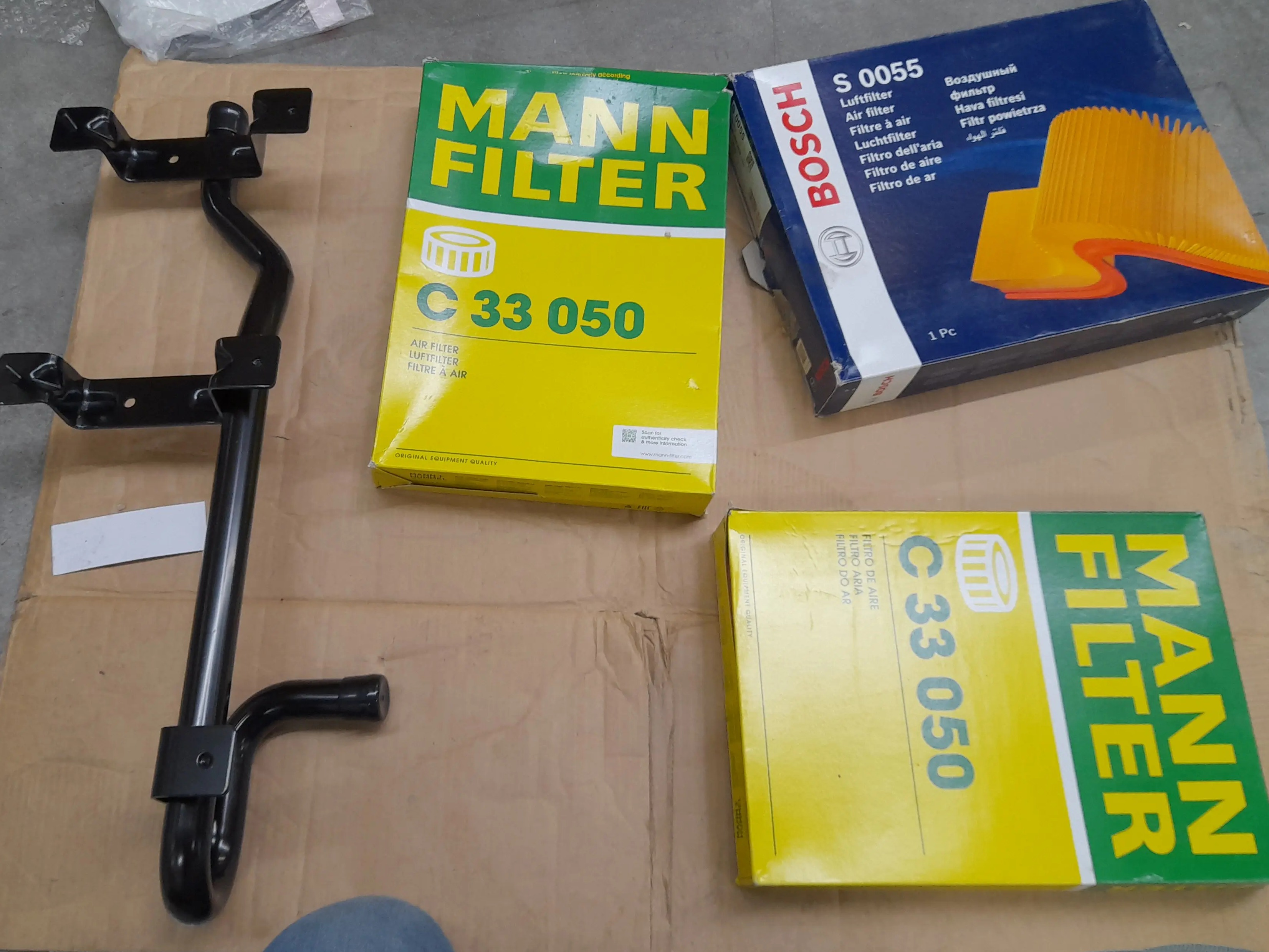 Mann Luftfilter, Bosch Luftfilter, Metallhalterung und mehr