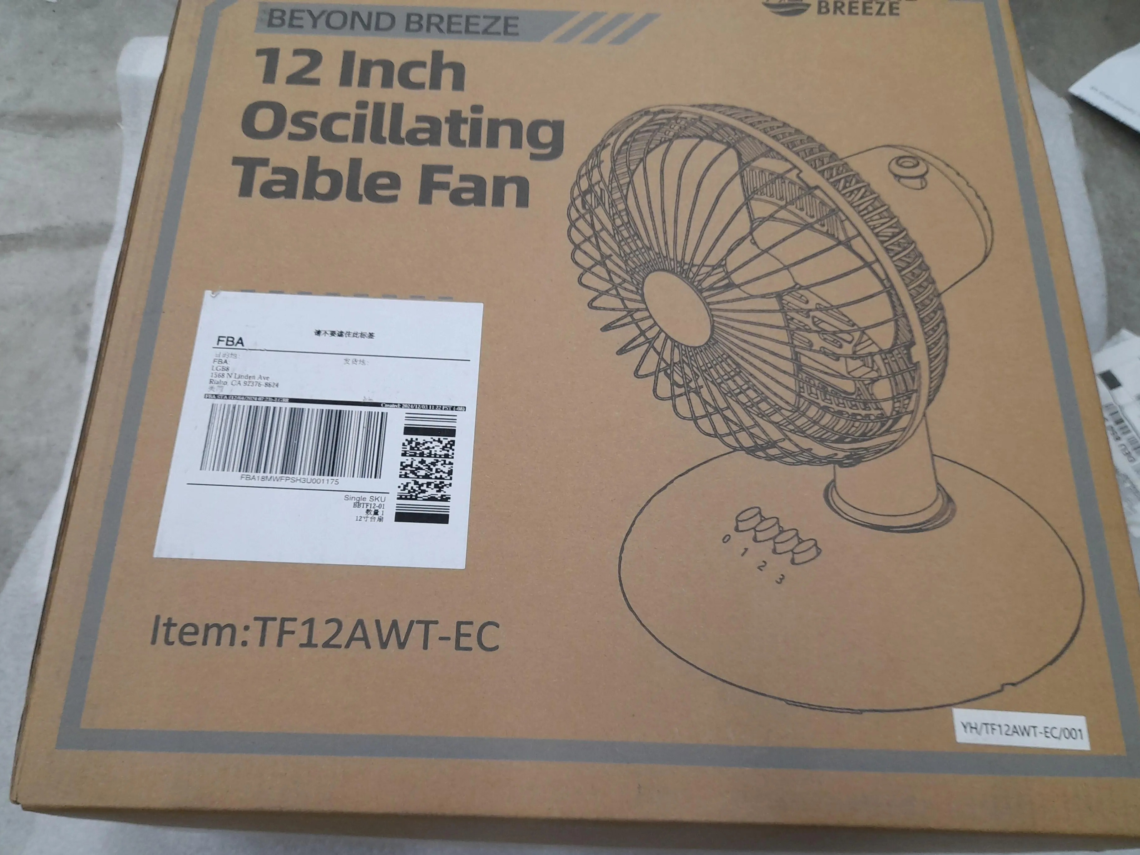 Beyond Breeze Table Fan