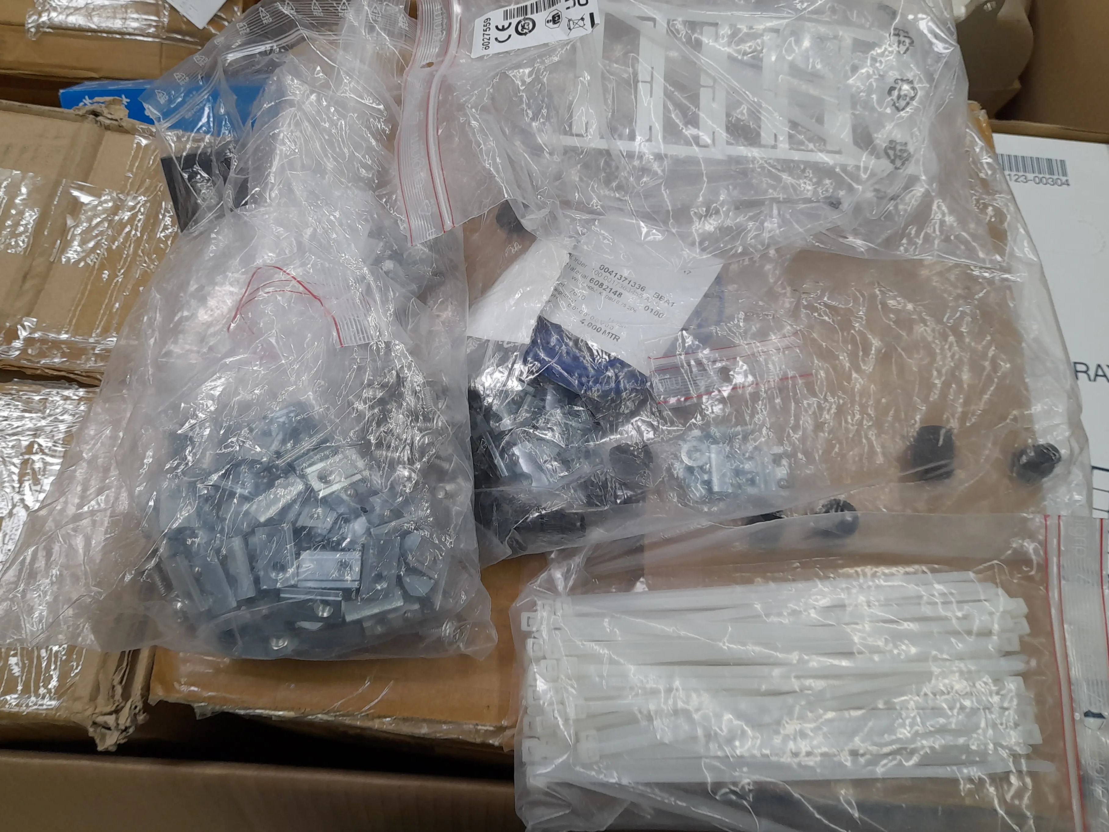 Cable Ties, Brackets, Screws, Caps and more