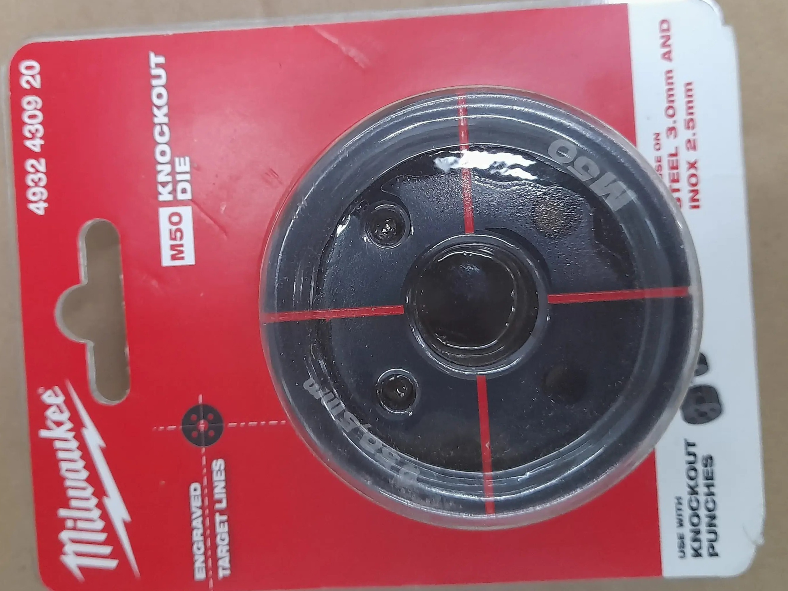 Milwaukee M50 Knockout Die (Part Number 4932430920)