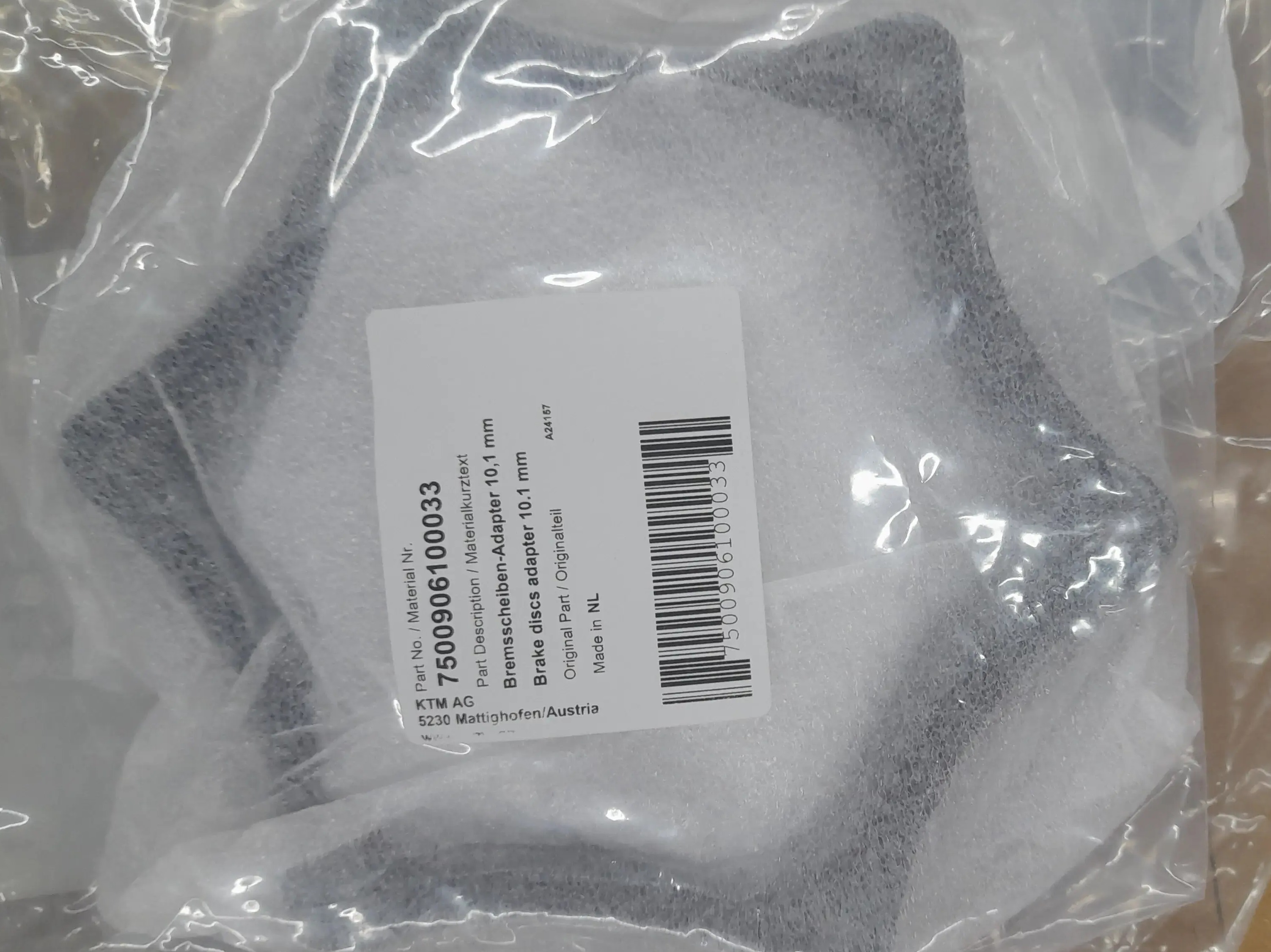 KTM AG Brake discs adapter 10.1 mm