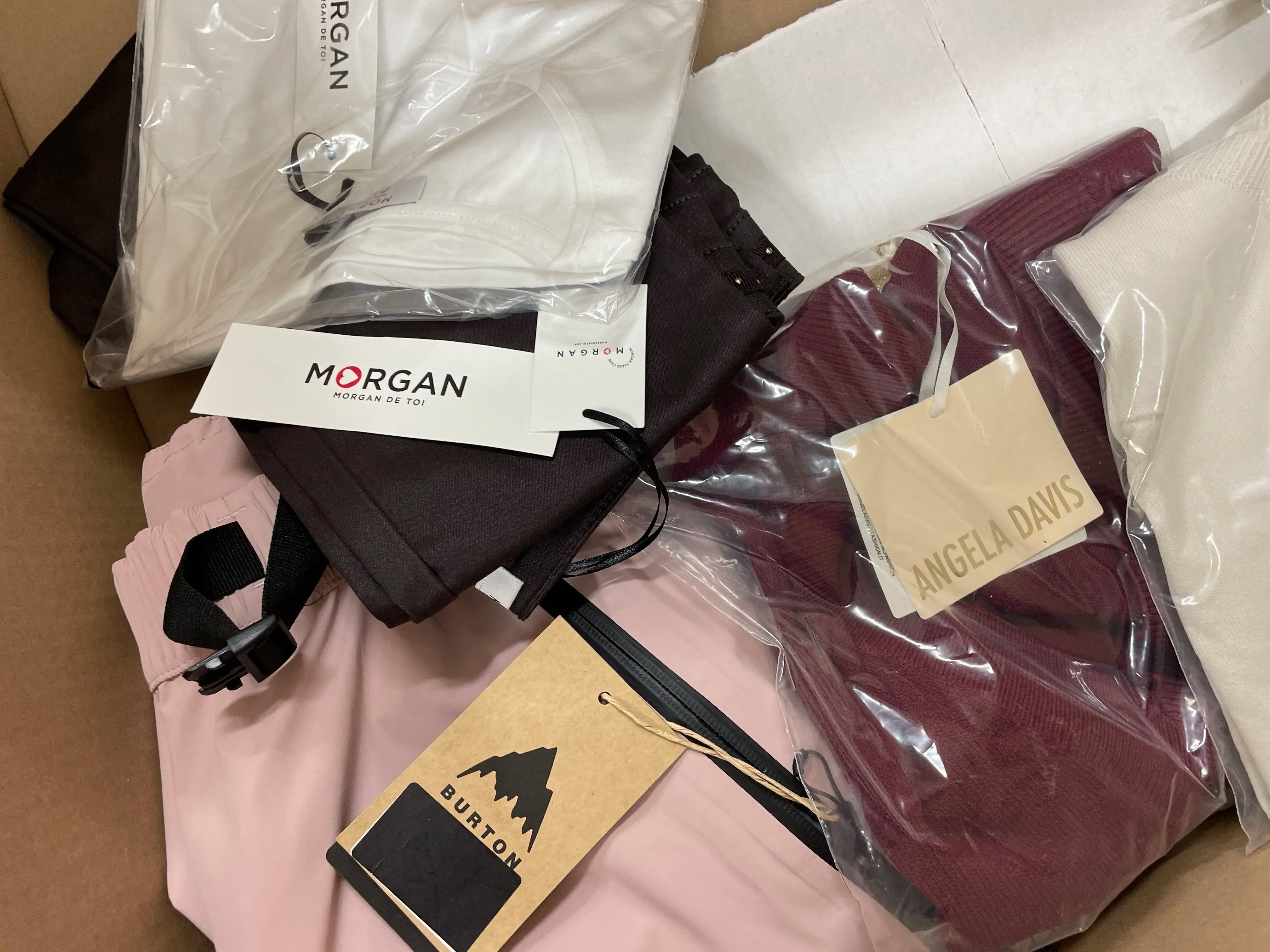 Burton Pants, Morgan Shirt, Angela Davis Sweater and more