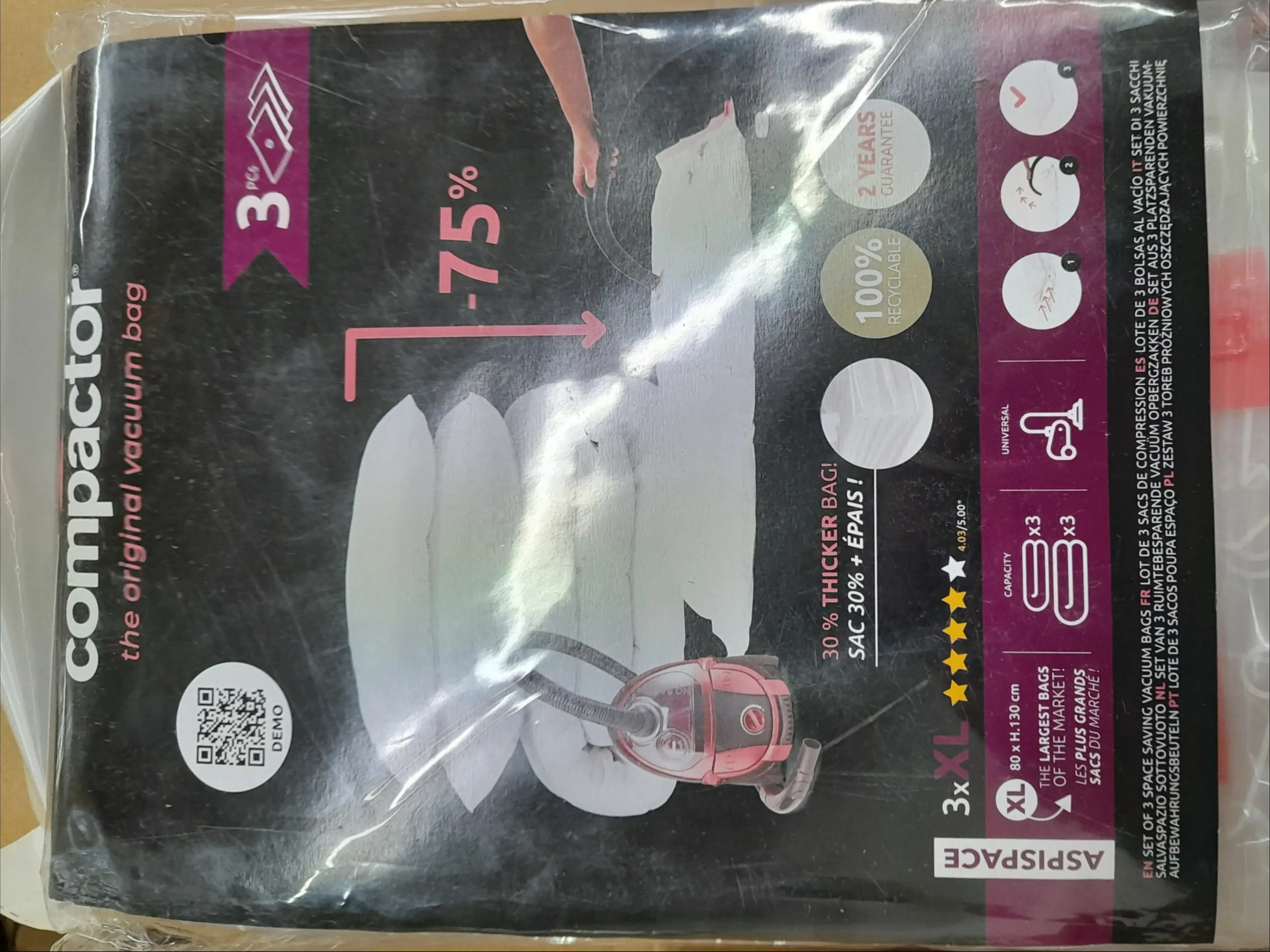 6x Compactor Vacuum Bags