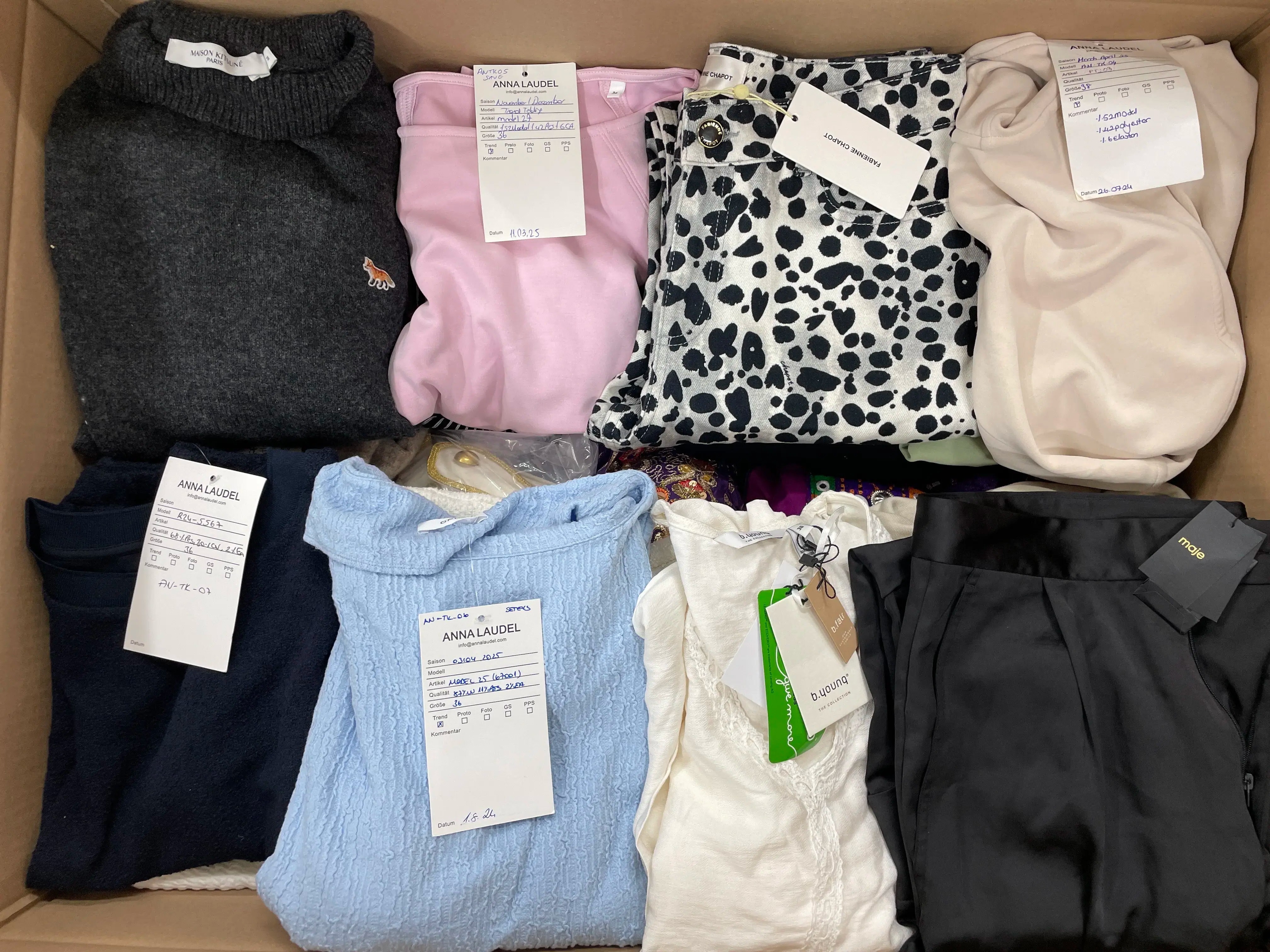 Anna Laudel Sweaters, Mois Skirt, Bloupet Shirt