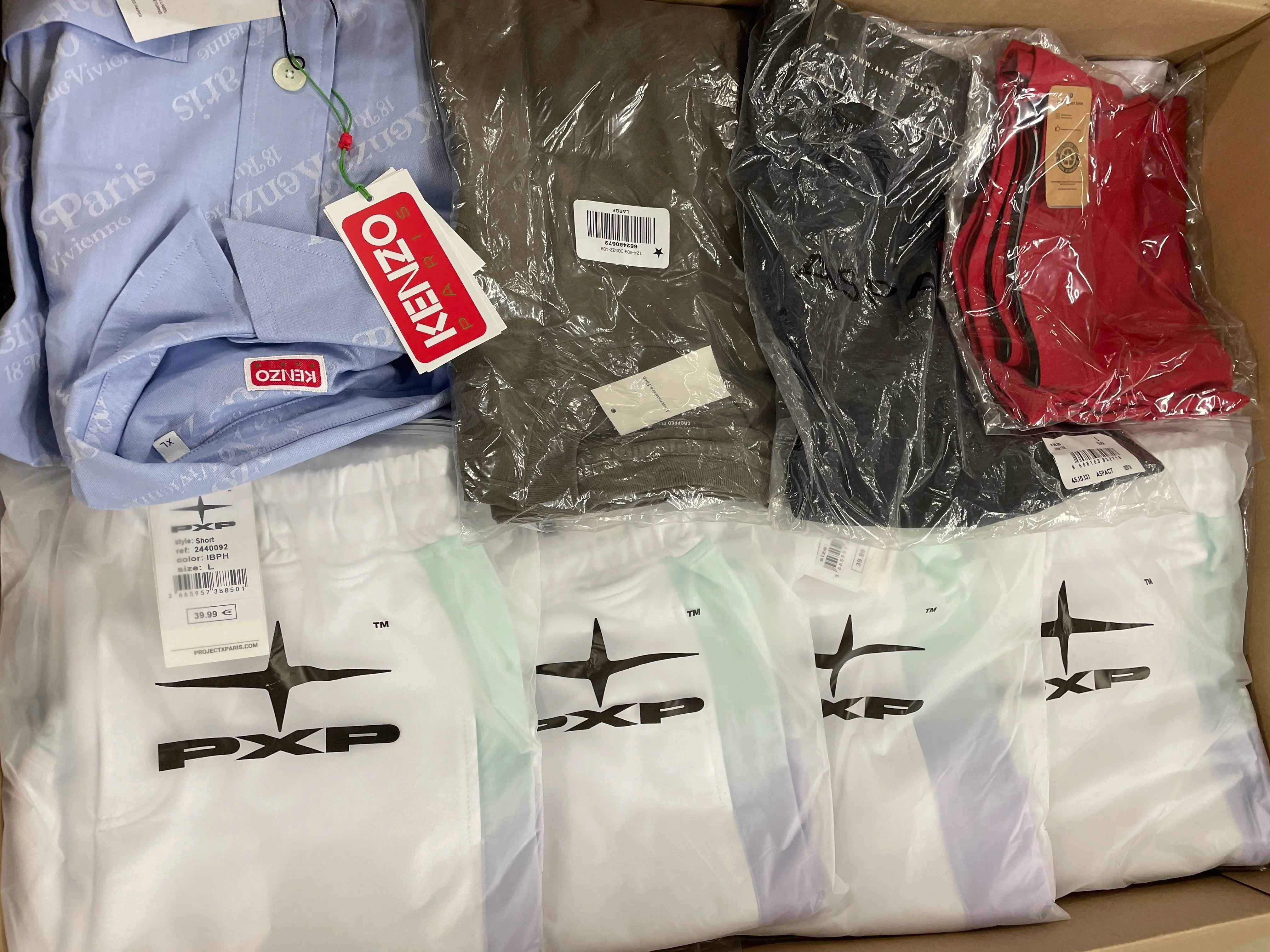 Kenzo & PXP Clothing and more