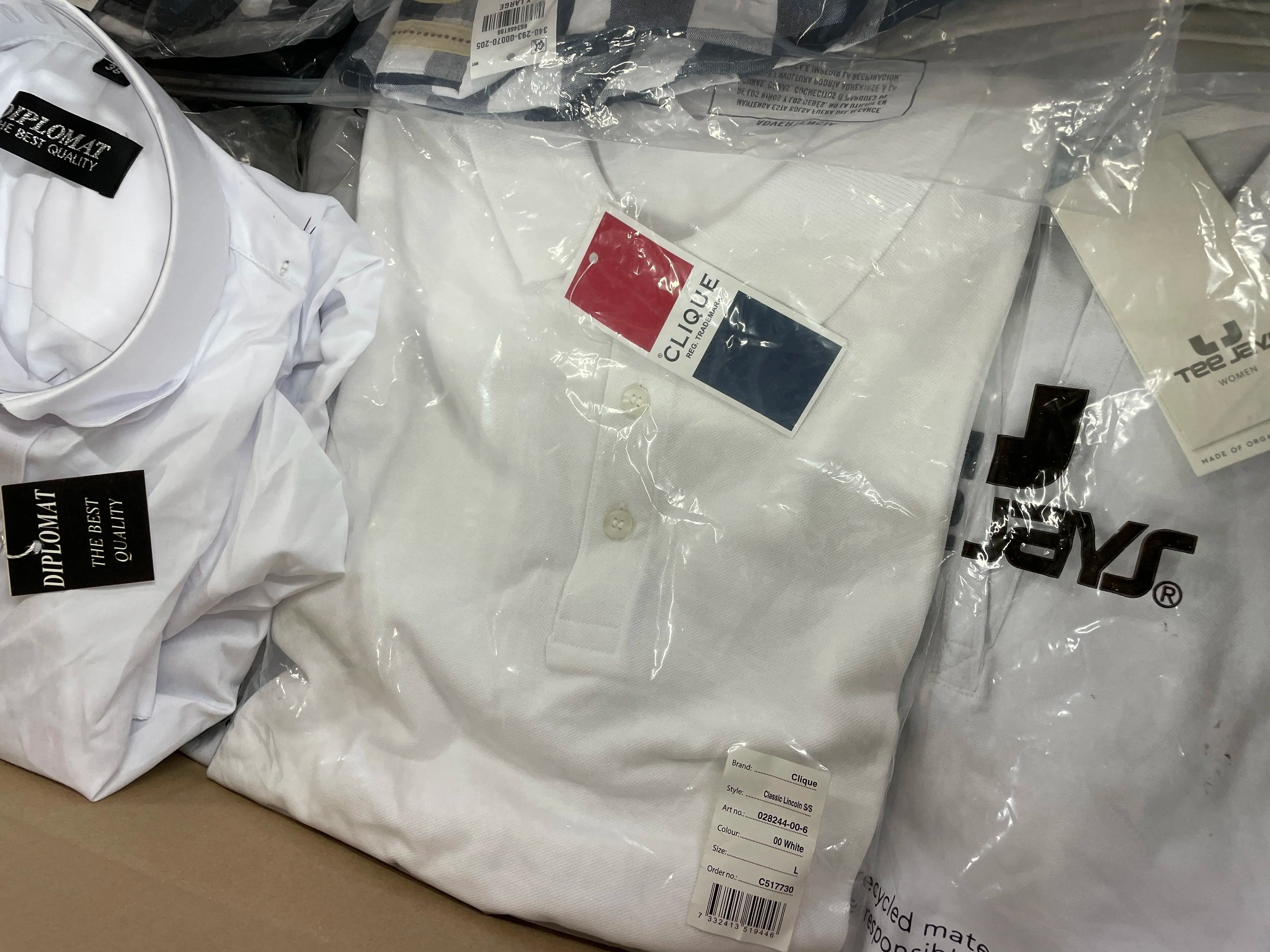 Levis, Clique & Diplomat Shirts and more