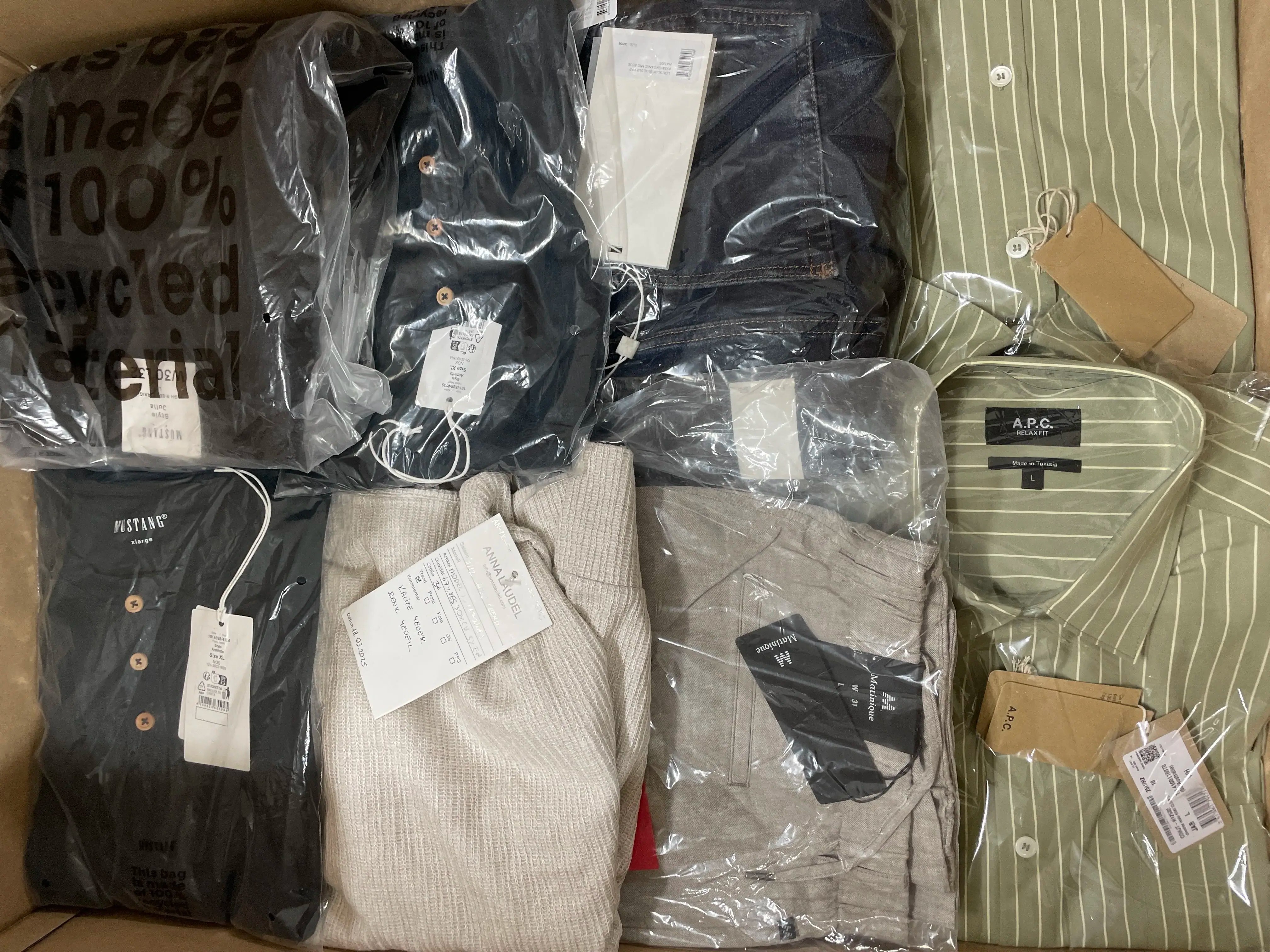 8x Shirts (A.P.C, Anna Laudel, Mustang and more)