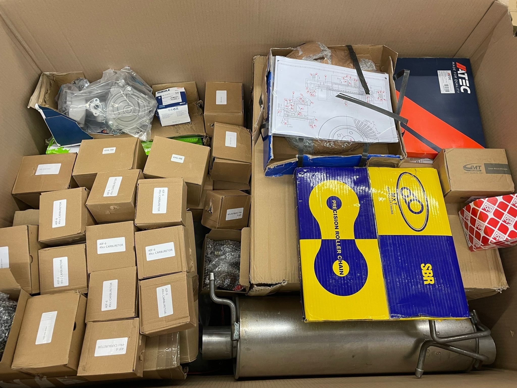 SBR-Kette, Vergaser, ATEC-Autoteile und mehr