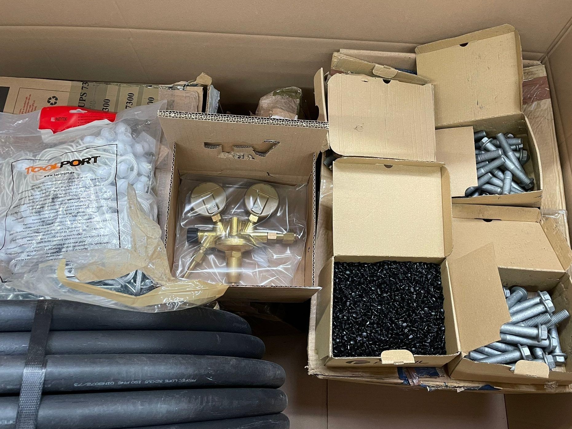 Bolts, Screws, Valve, Tubing, Cable Ties