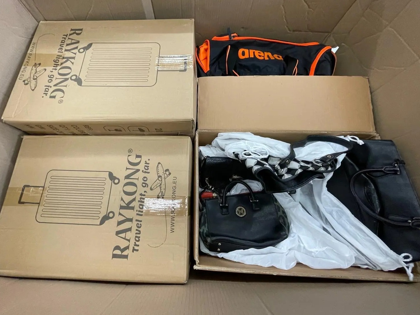 Raykong Suitcases, Arena Bag, Handbags and more