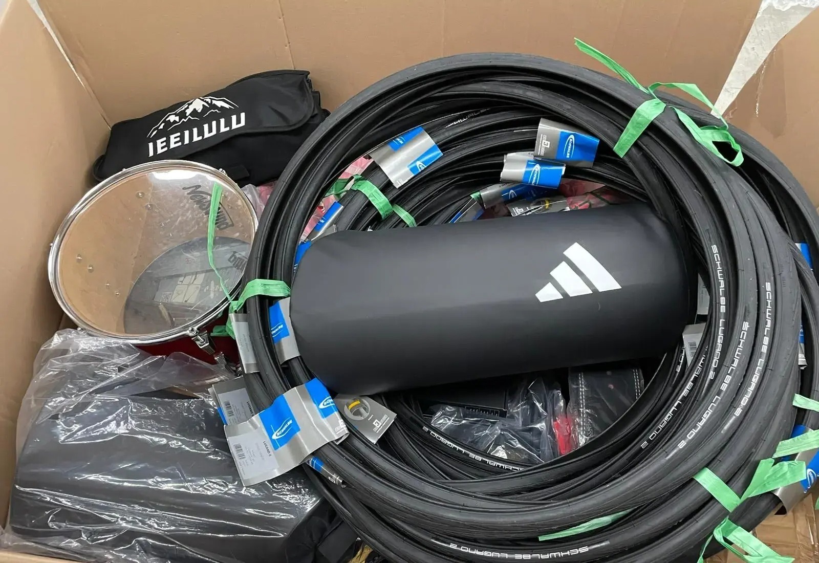 Schwalbe Lugano 2 Bicycle Inner Tubes, Addidas & IEEILULU Bag and more