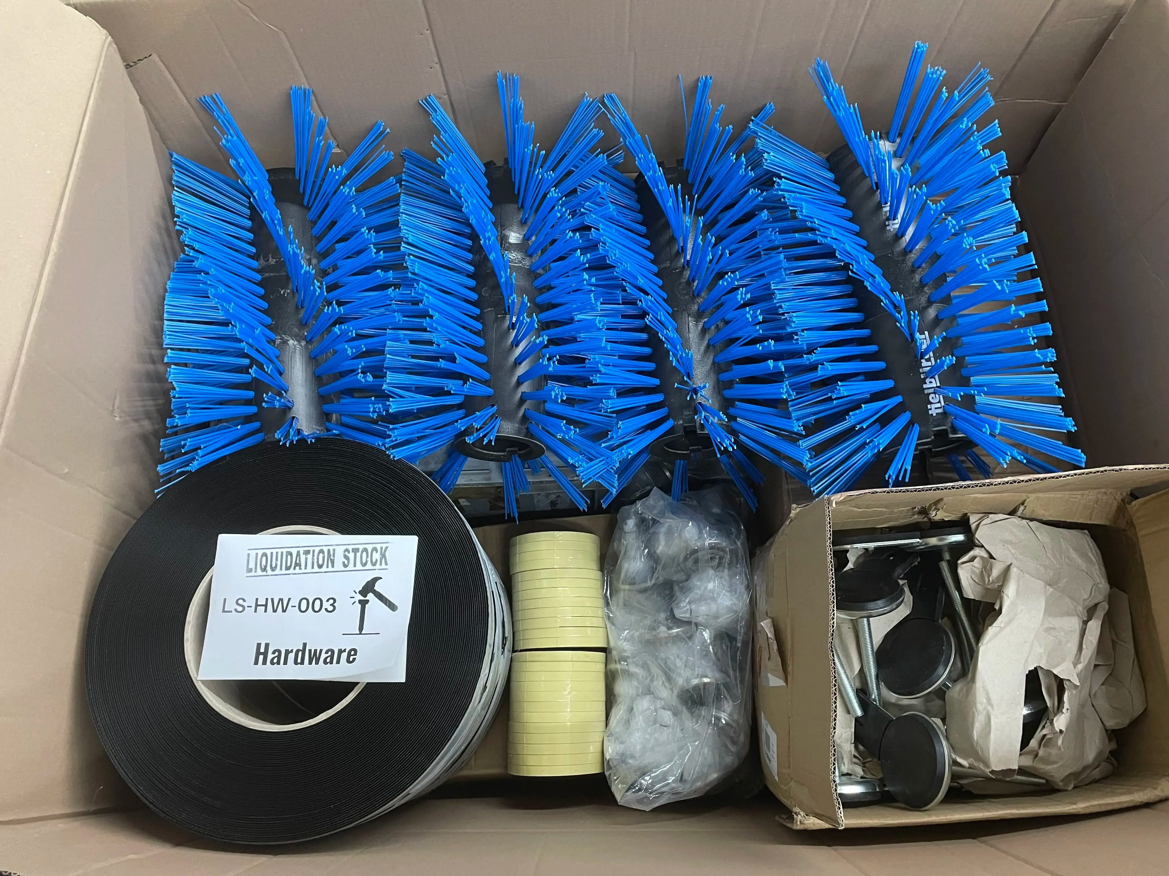 Hardware-Bürsten, Rollen, Klebebänder und mehr