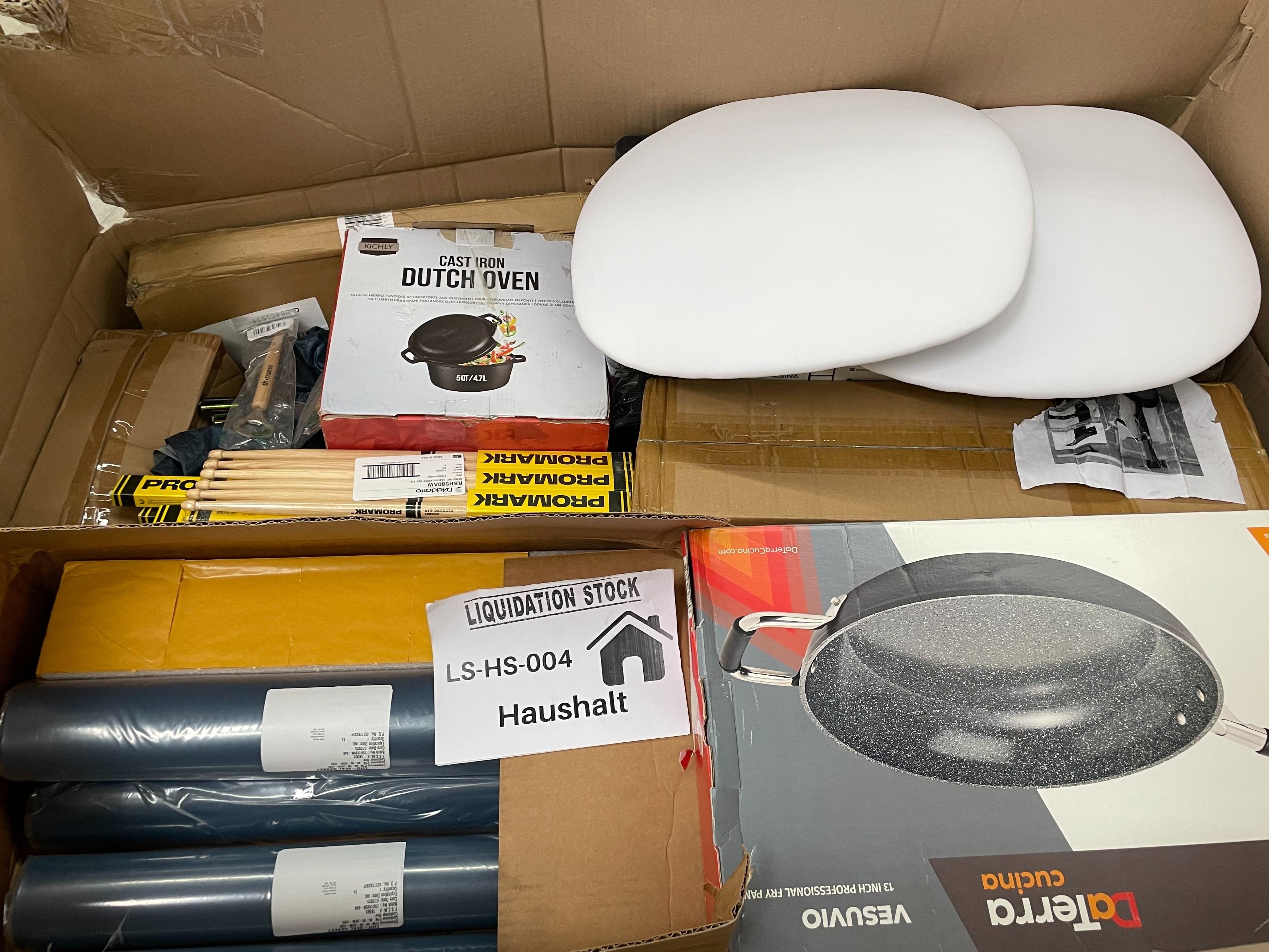 DaTerra Cucina Pan, Promark Drumsticks, Dutch Oven, Chair Cushions, Rolls and more