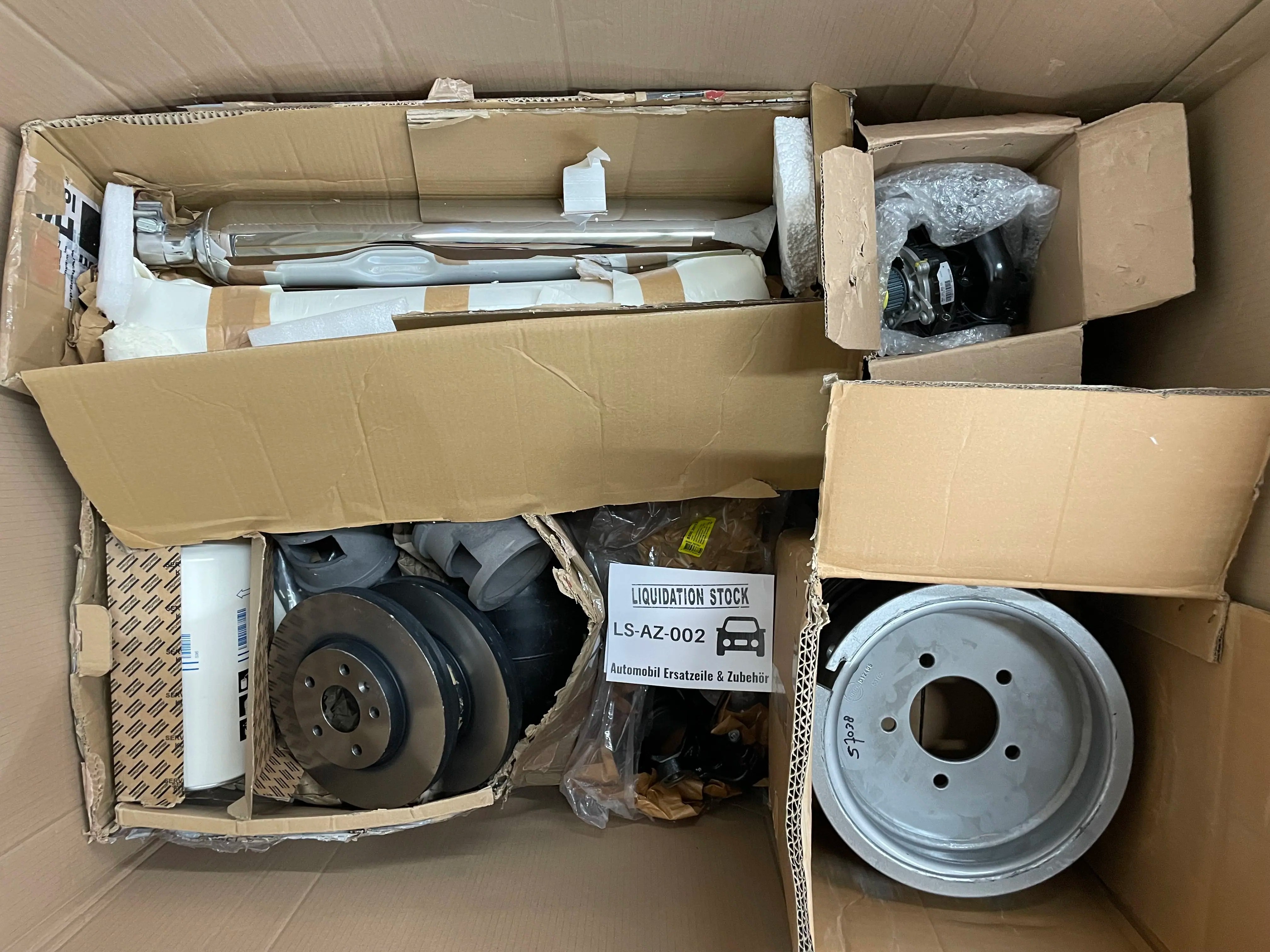 Bremsscheiben, Felgen, Stoßdämpfer und mehr