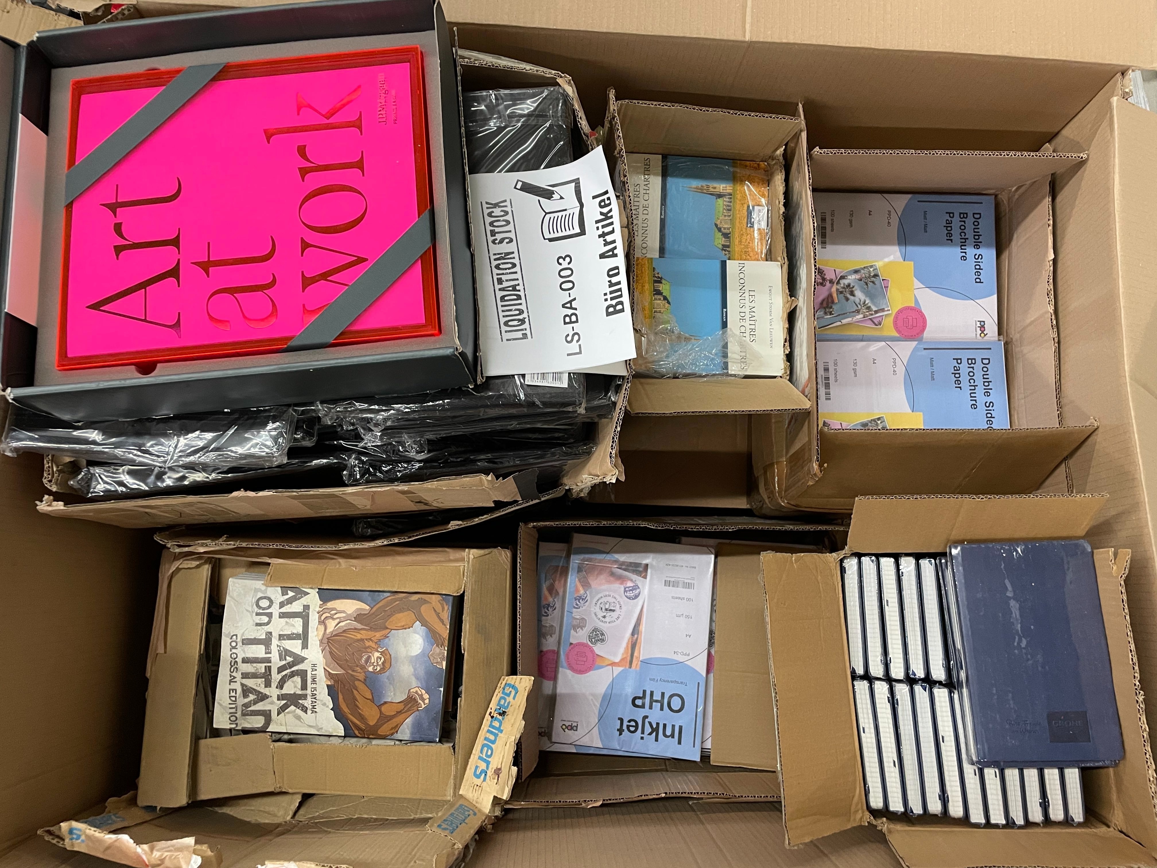 Art at Work Book, Attack on Titan Book, Notebooks and more