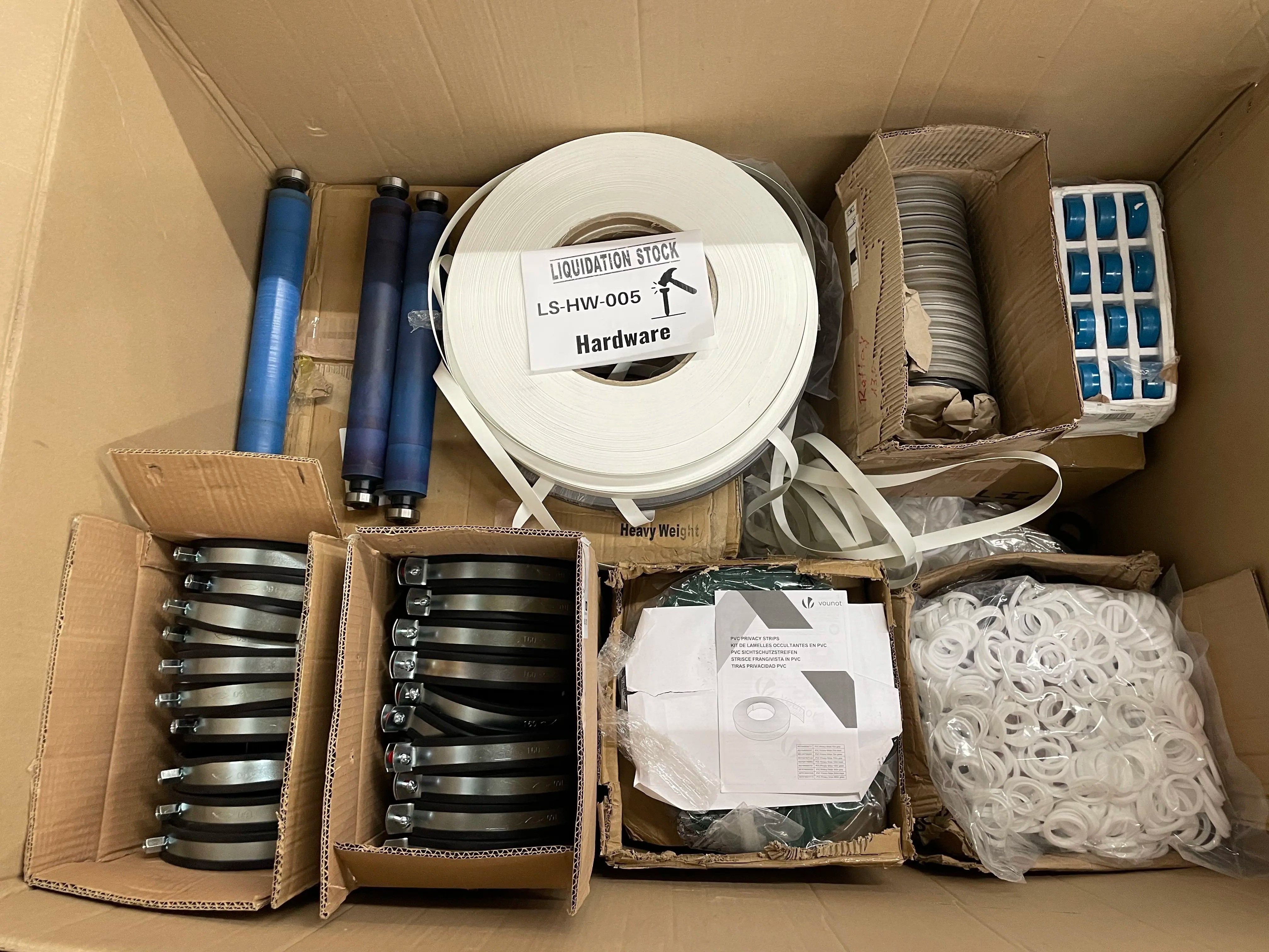 Klemmen, Rohre, Rollen, Ringe, Schläuche und mehr