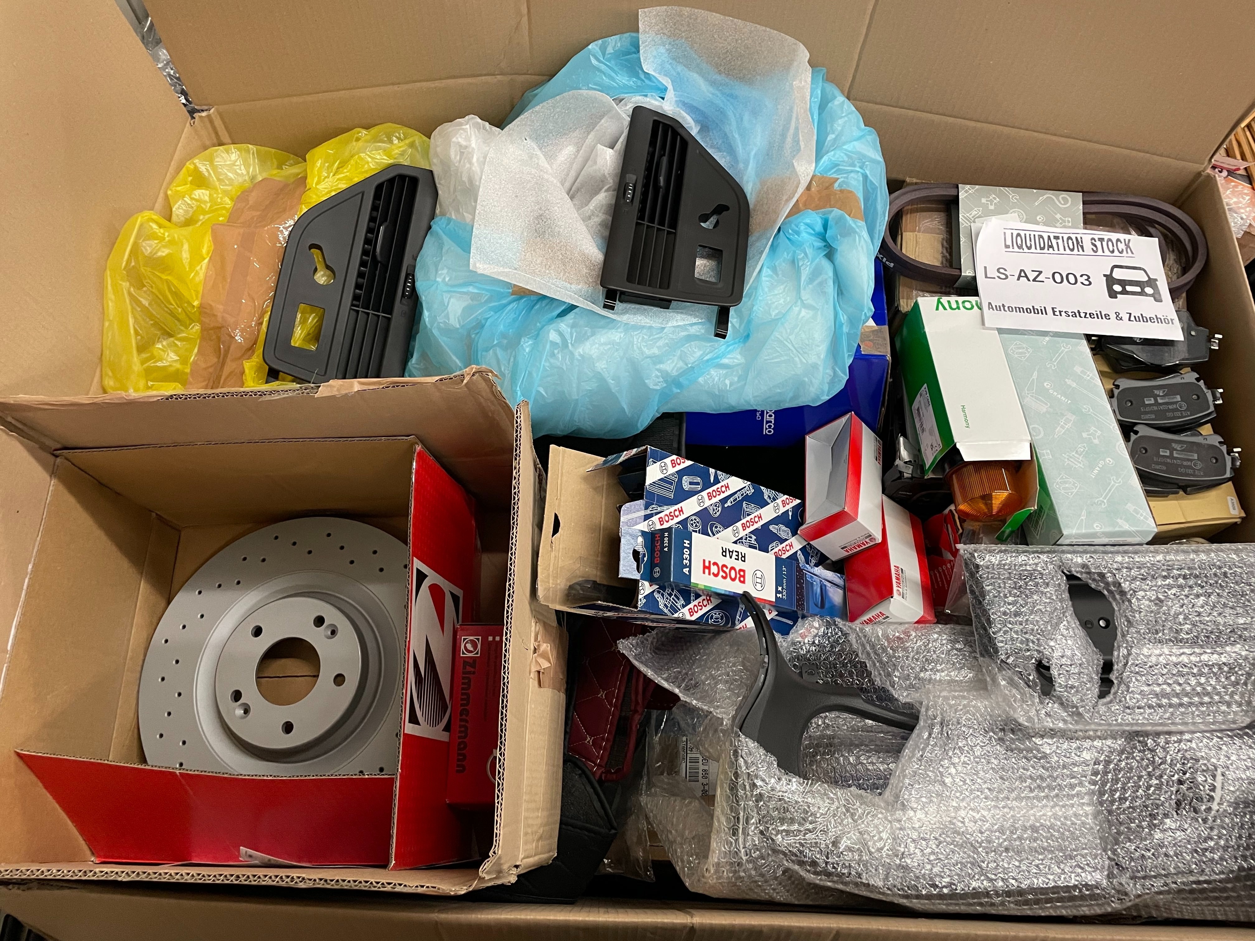 20x Auto-Luftkanäle, Bremsscheiben, Bosch-Scheibenwischer, Lüftungsschlitze, Zierleisten, Autoleuchten, Bremsbeläge, Keilriemen und mehr