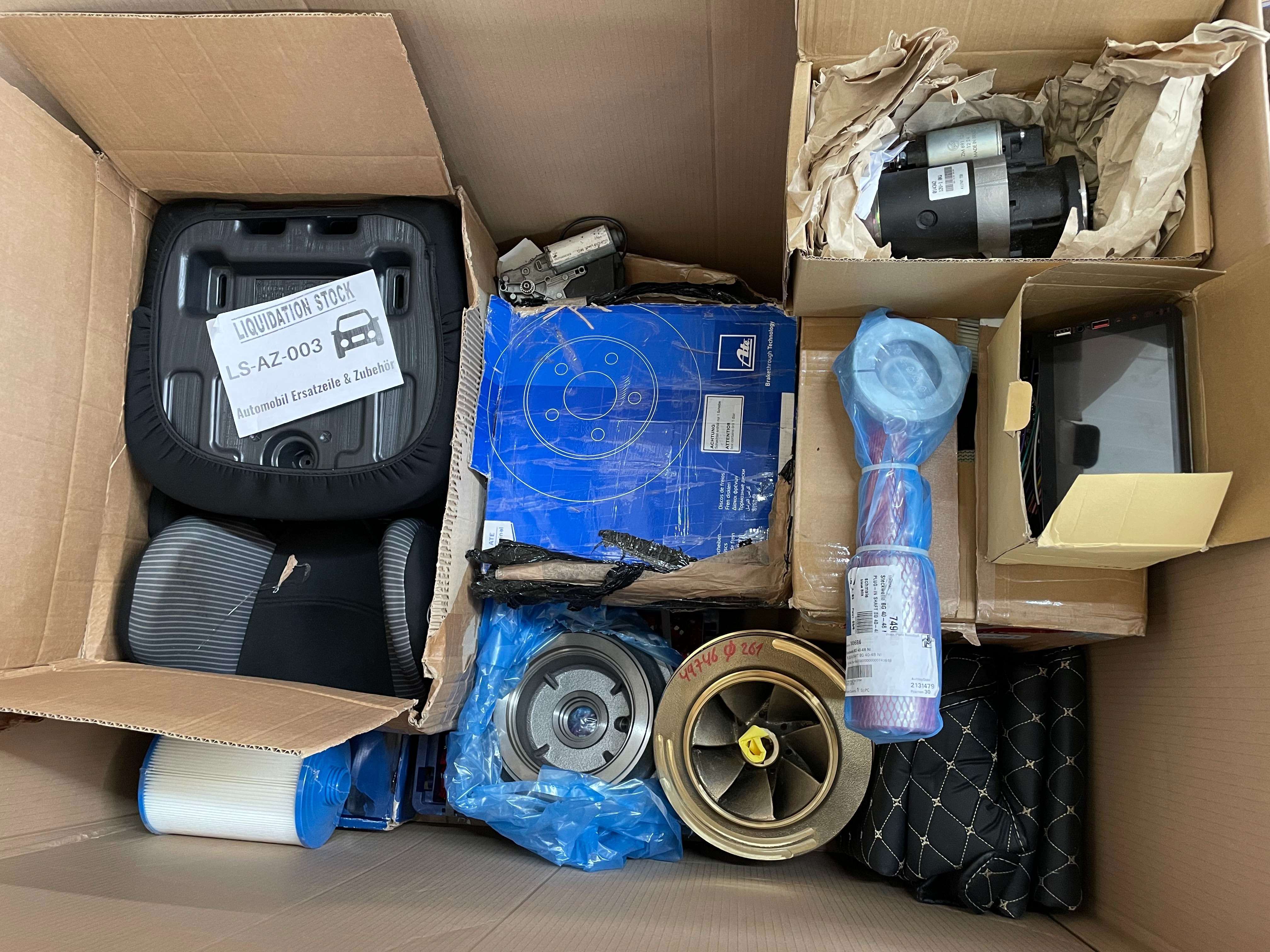 Autositze, Luftfilter, Turbolader, Lenkradbezüge und mehr