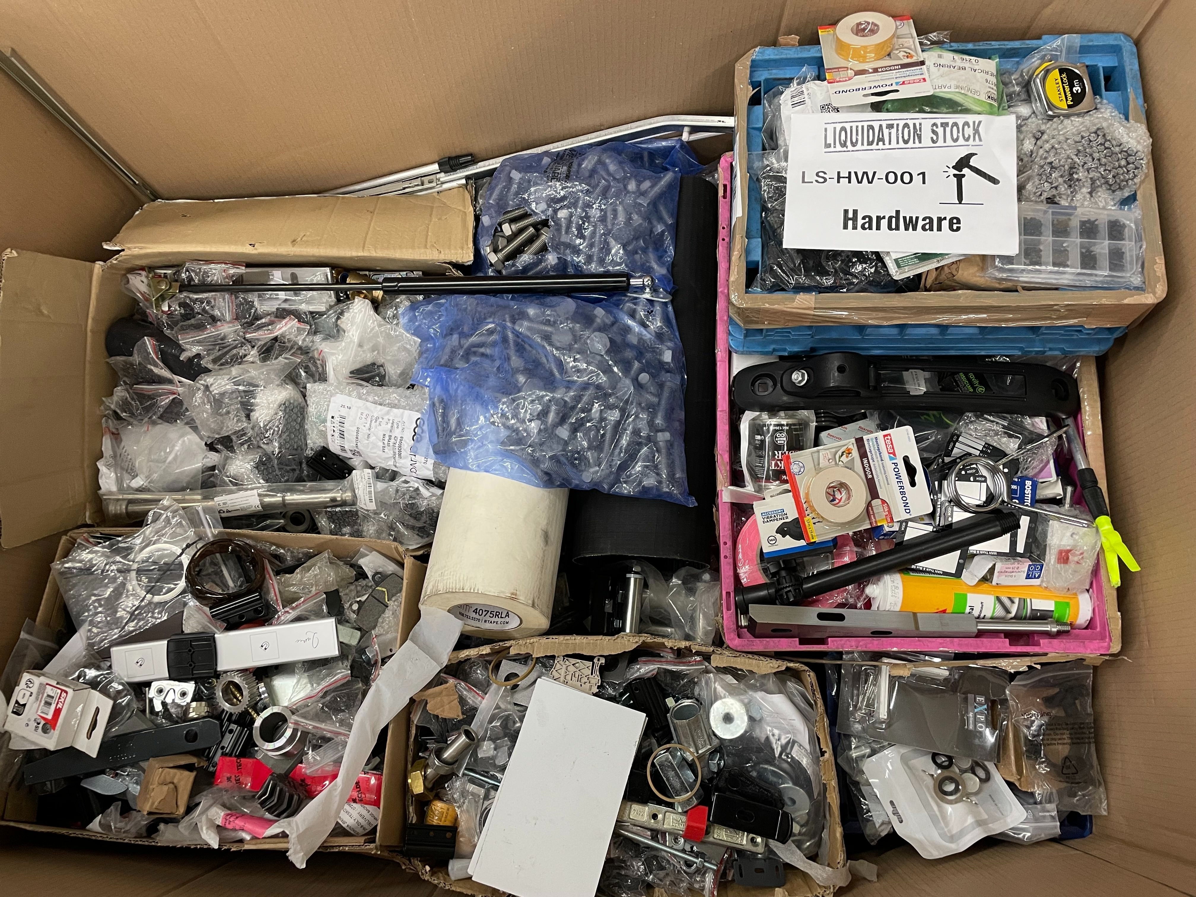 Bearings, Tapes, Bolts, Nuts, Screws and more