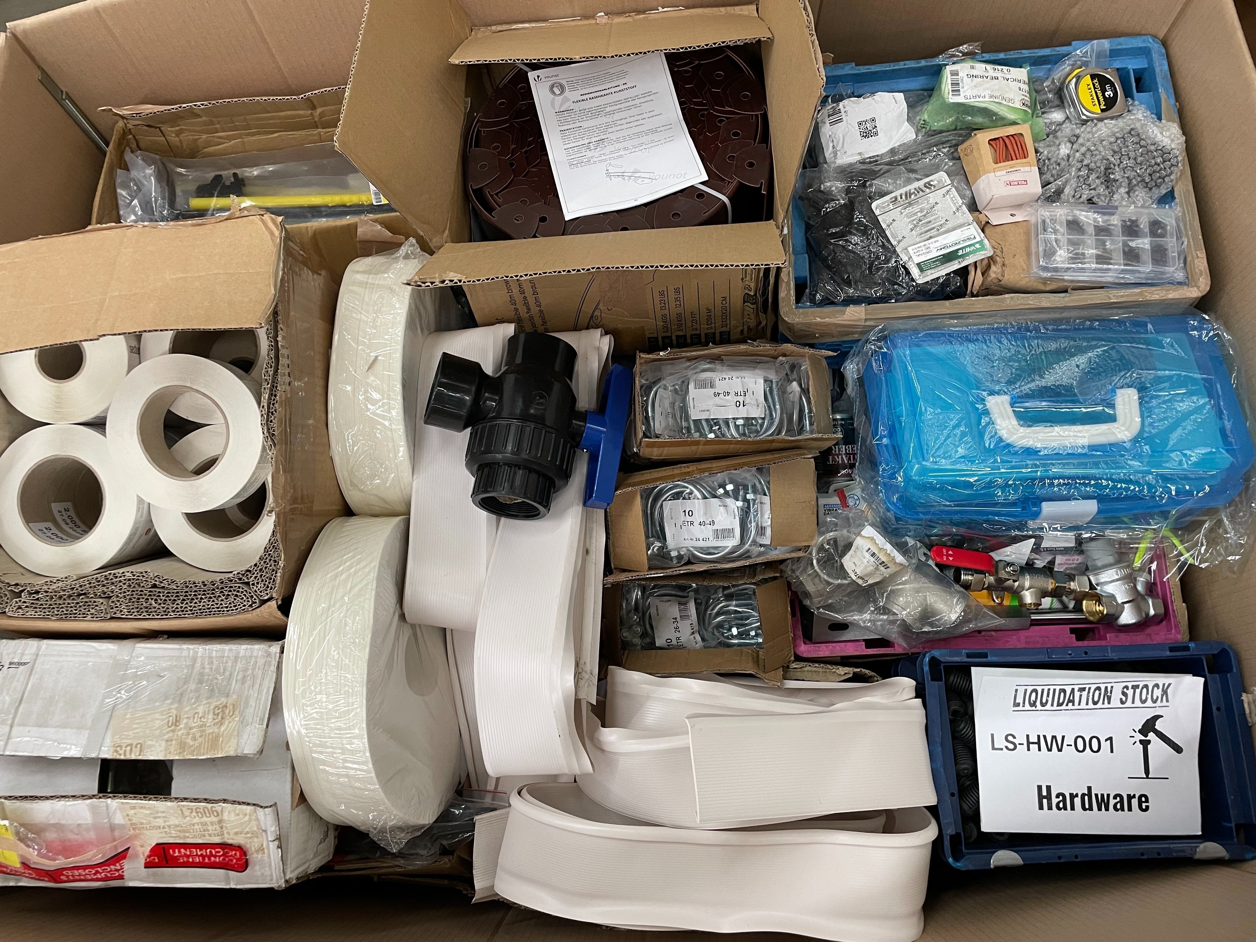 Fittings, Bearings, Tapes, Bolts, Nuts, Screws and more