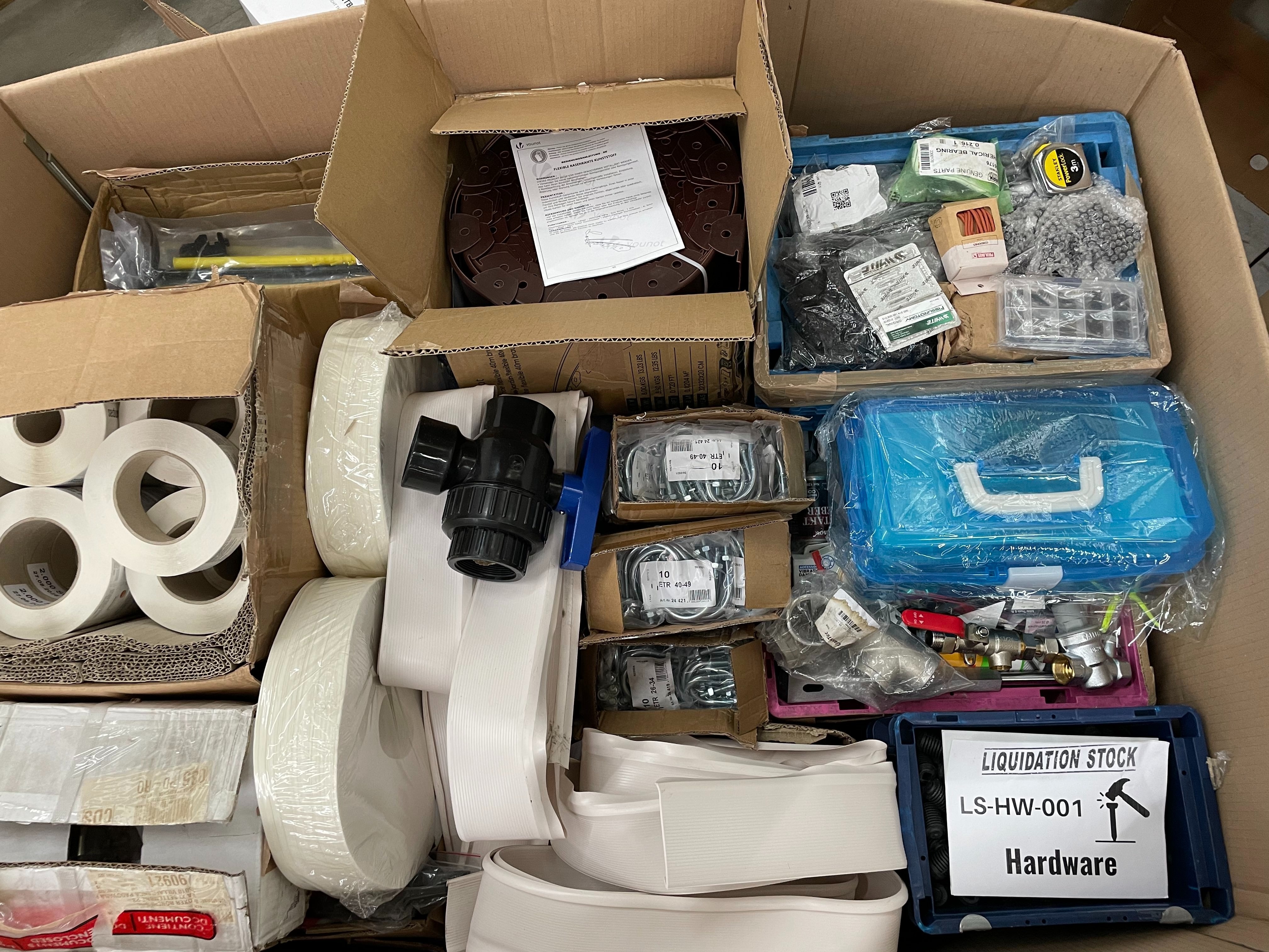 Fittings, Bearings, Tapes, Bolts, Nuts, Screws and more