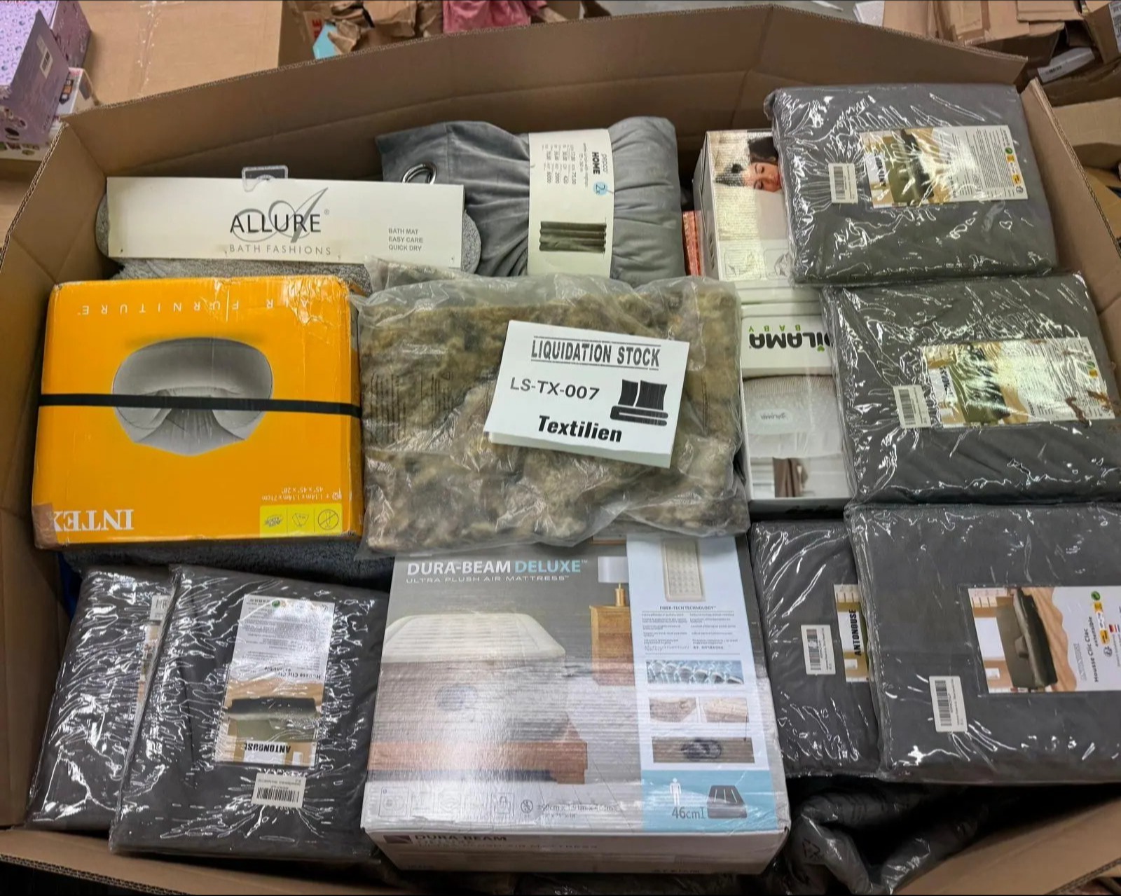 Intex Chair, Allure Towels, DuraBeam Mattress, Antonuse Linens Bedding Sheets and more