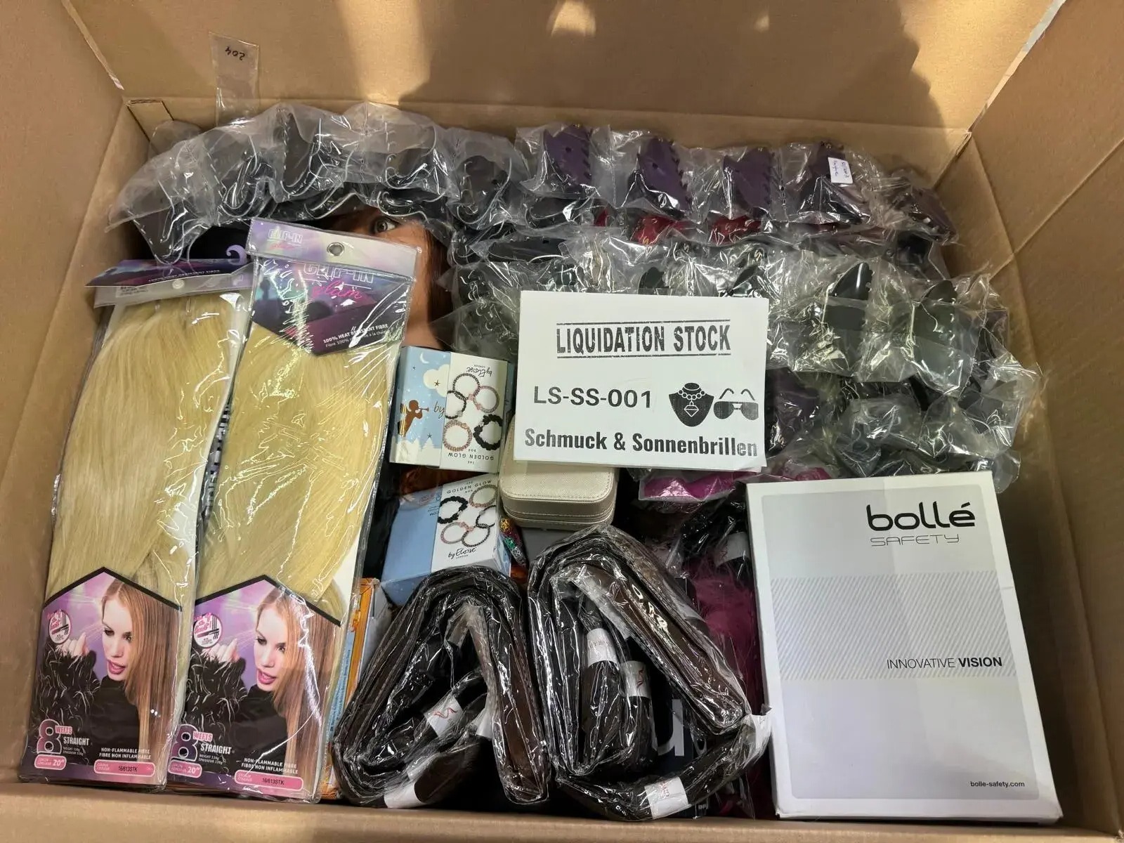 Bolle Safety, Hair Extensions, Sunglasses, Rings, Wigs and more