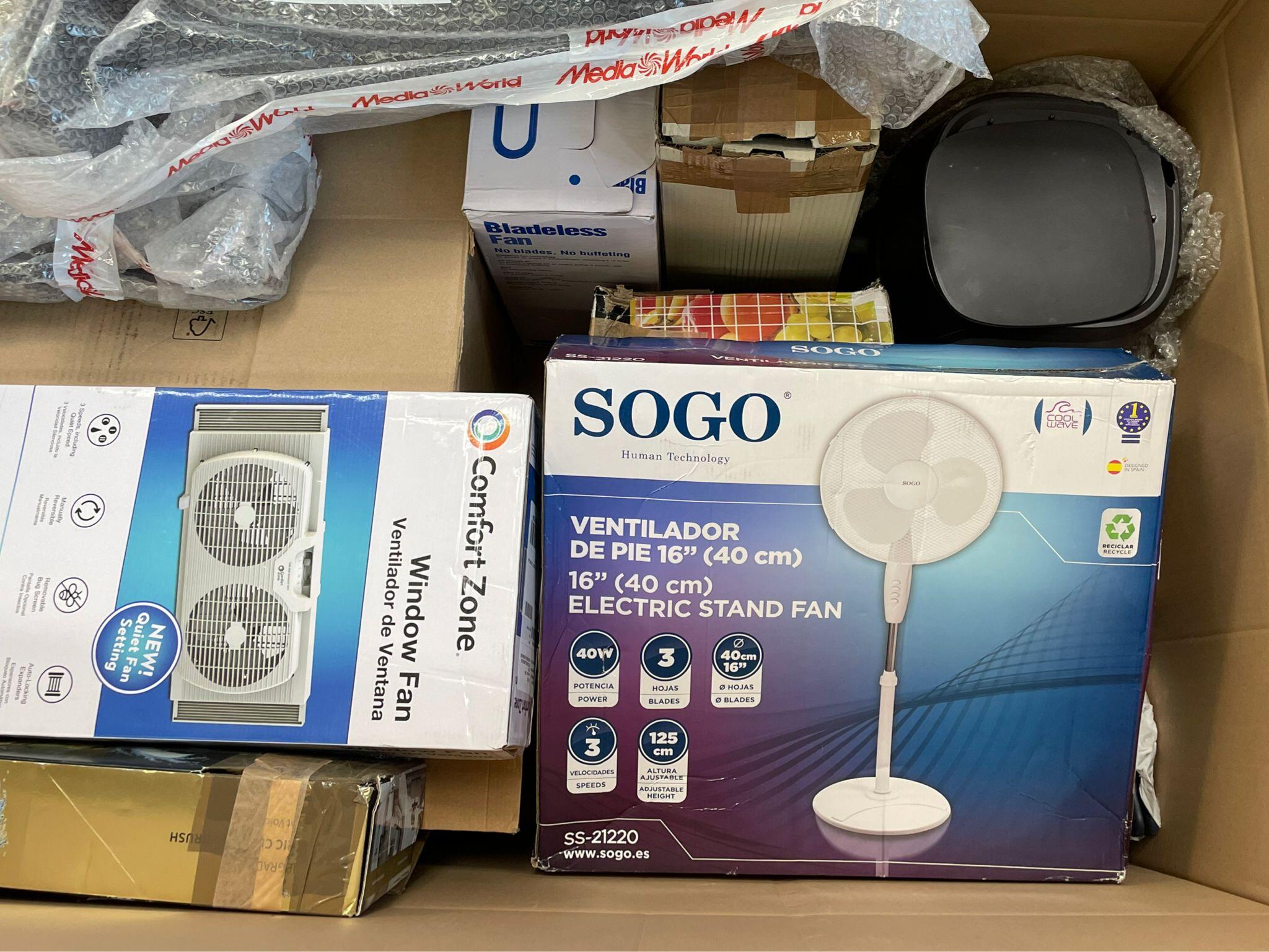 Comfort Zone Fensterlüfter, Sogo Standventilator, Ventilator ohne Rotorblätter und mehr