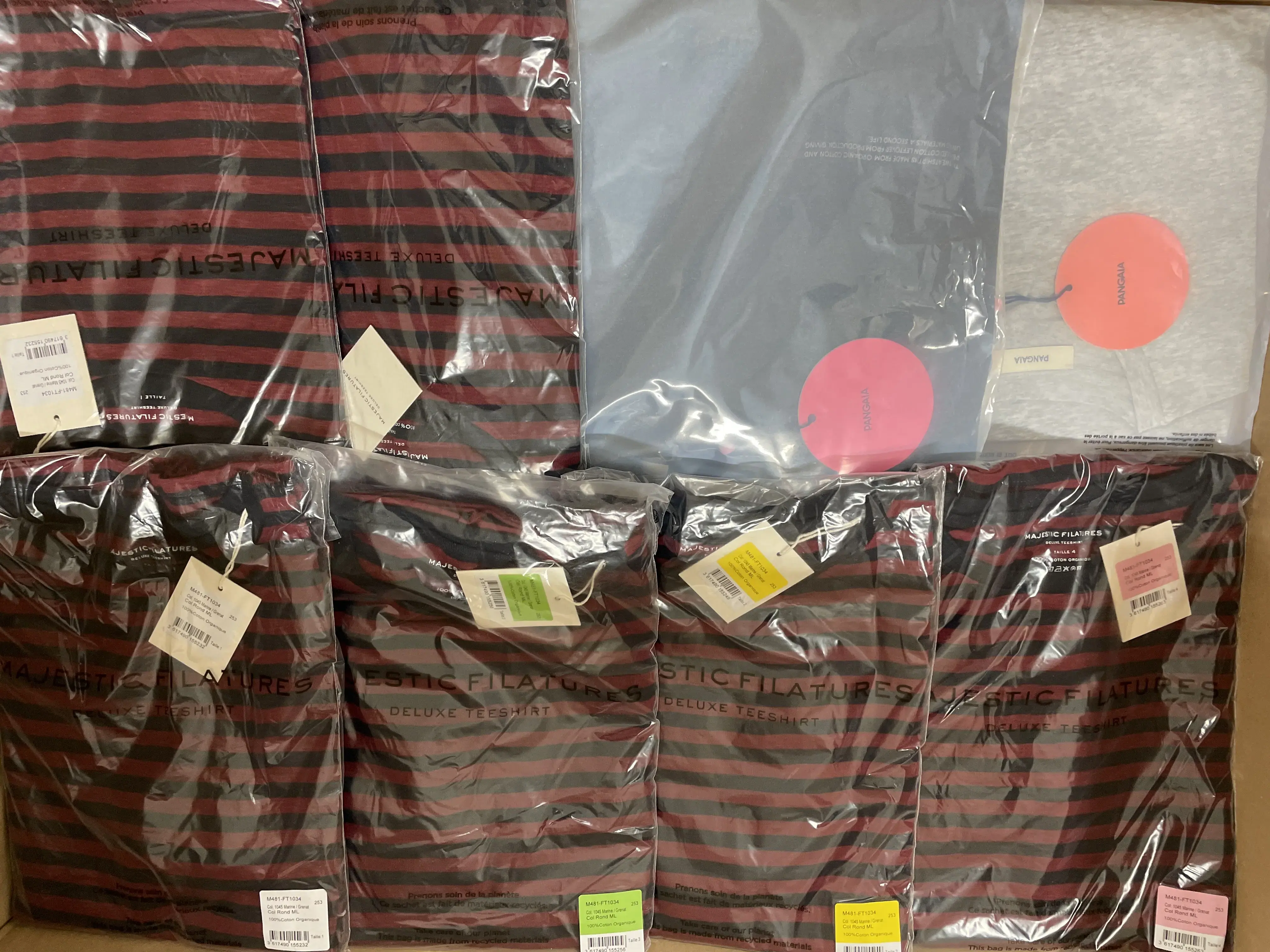 8x Majestic Filatures Shirts