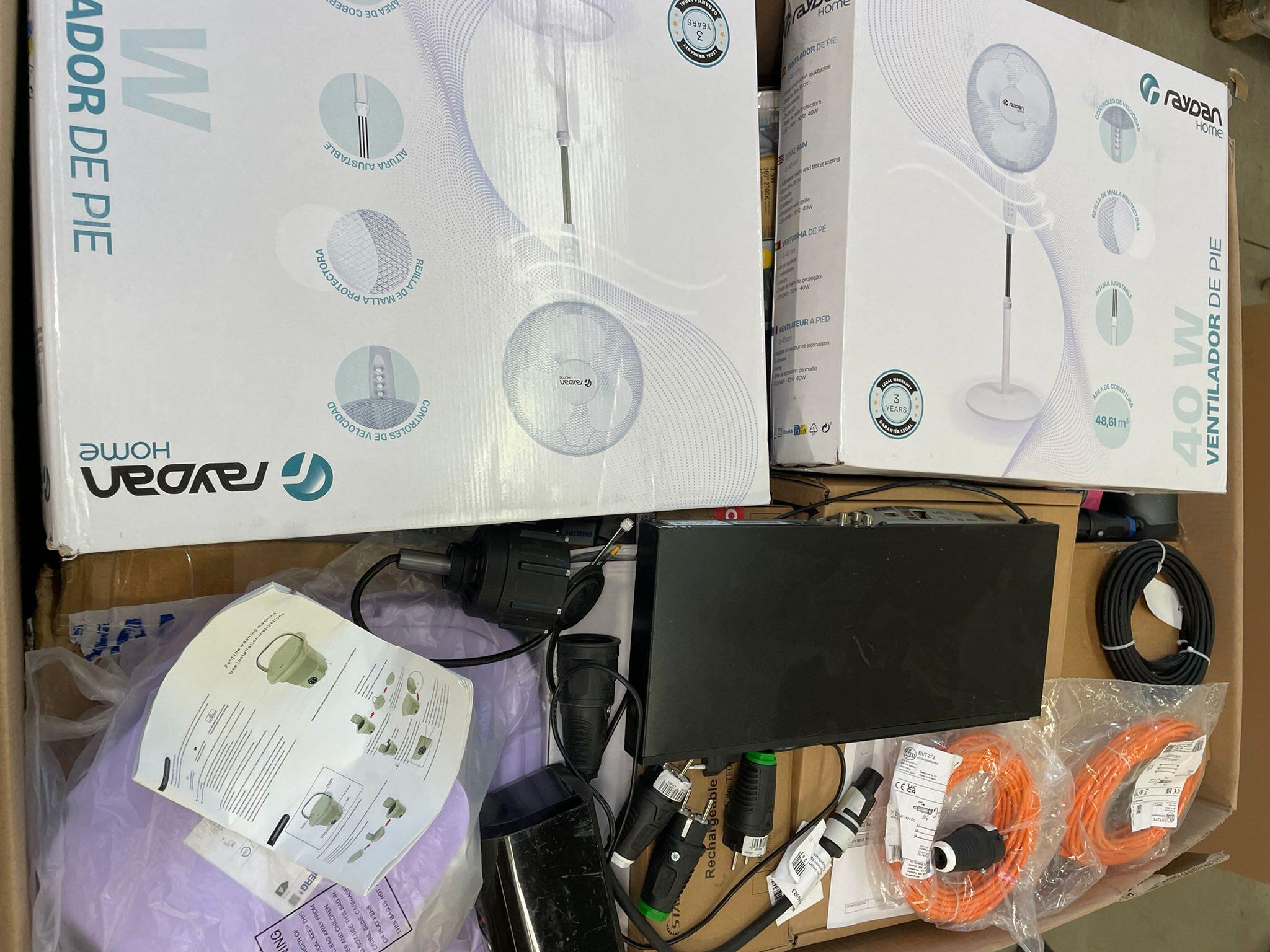 Raydan Haushaltsventilator, Kabel und mehr