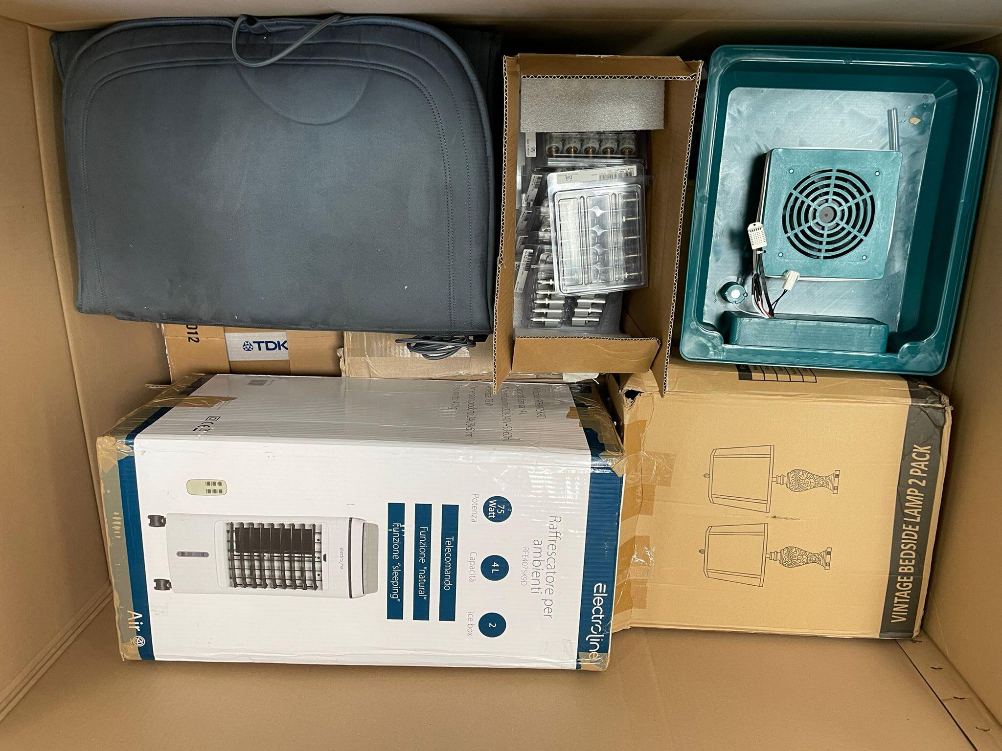 Inkubator, Electrolux Luftkühler, Lampen, Werkzeugset und mehr