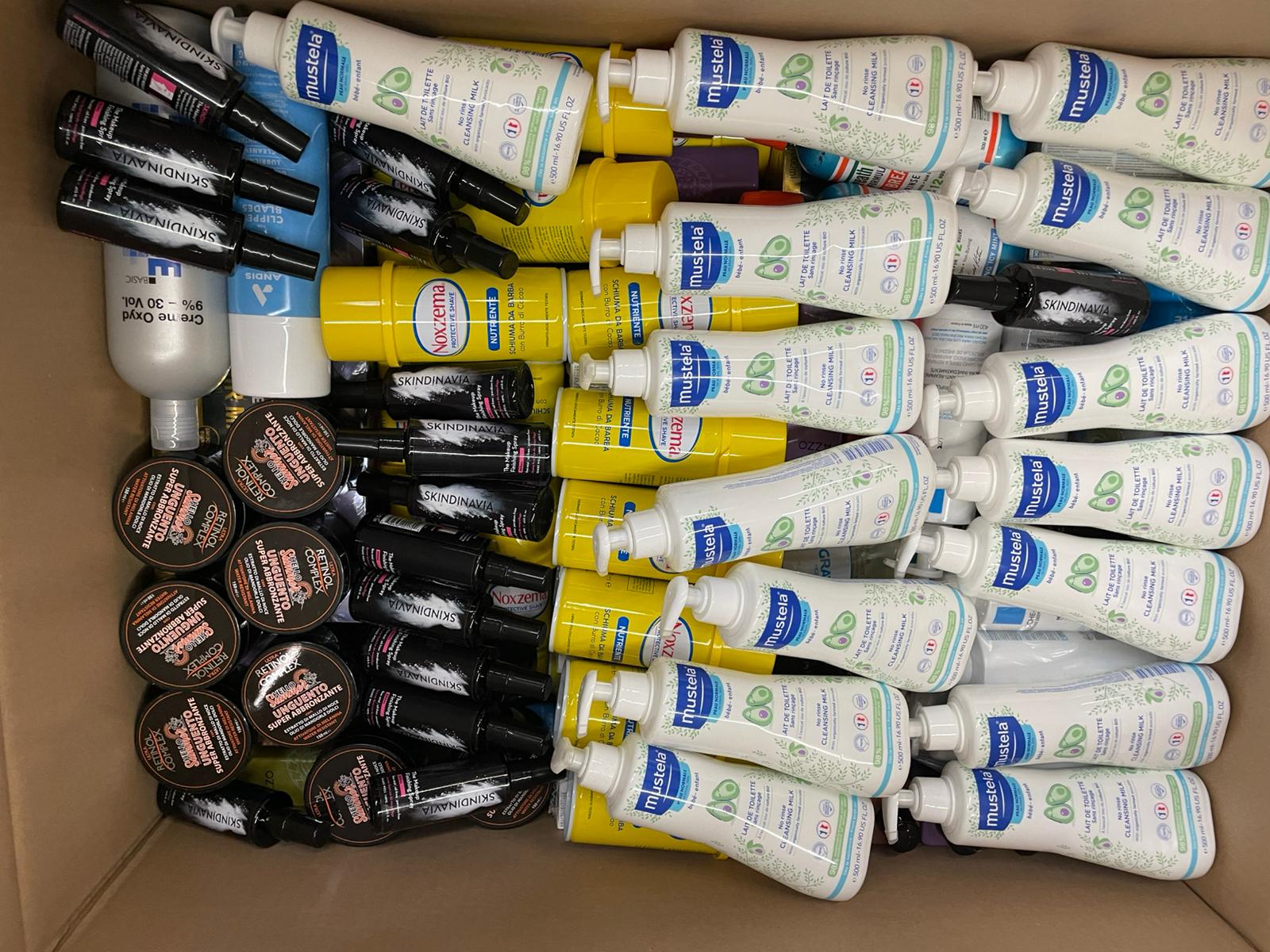 Mustela Lotion, Skindinavia Sprays, Noxzema Rasierschaum, Retinol-Complex Cremes und mehr