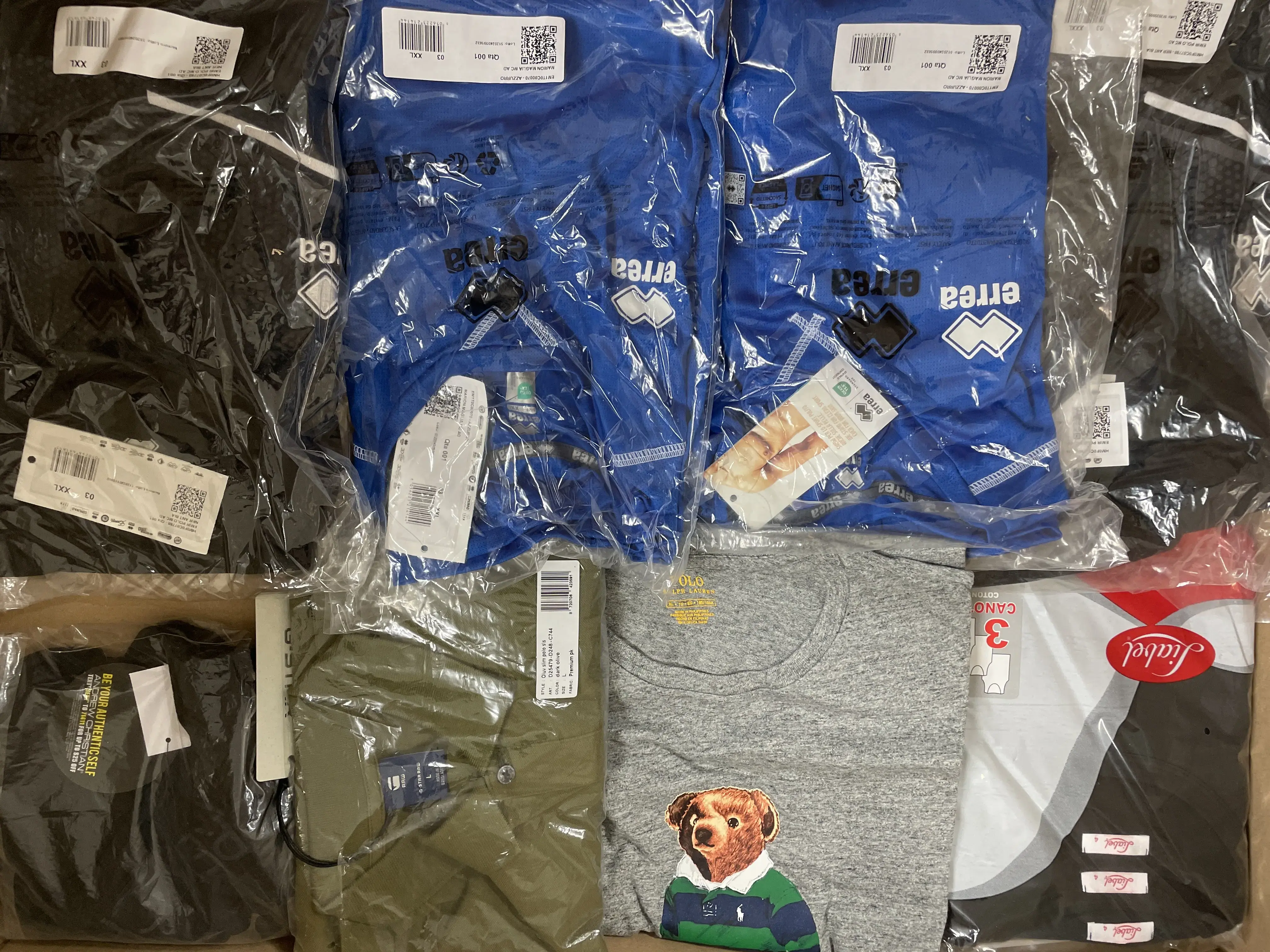 8x Shirts (Errea, Liabel, Polo, G-Star and more)