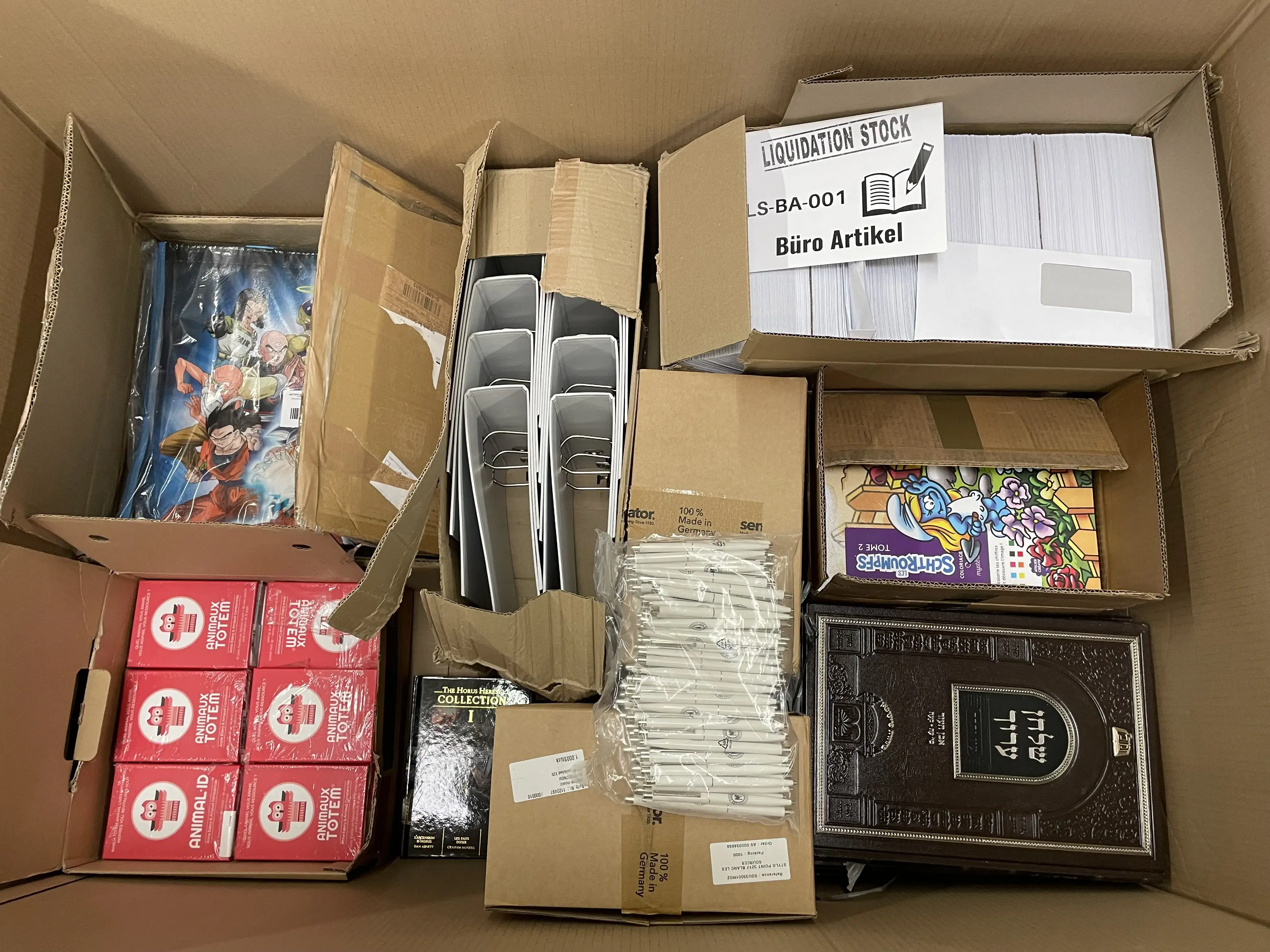 3x Envelopes Boxes, 2x Pack Pens, Binders, Animal ID Tags, Comic Books, Coloring Books and more